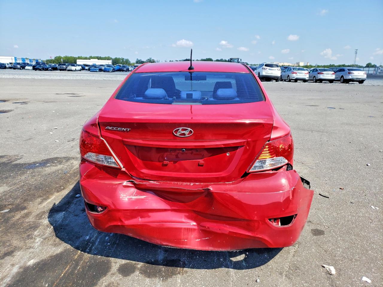 2013 Hyundai Accent Gls Red vin: KMHCT4AE5DU271863