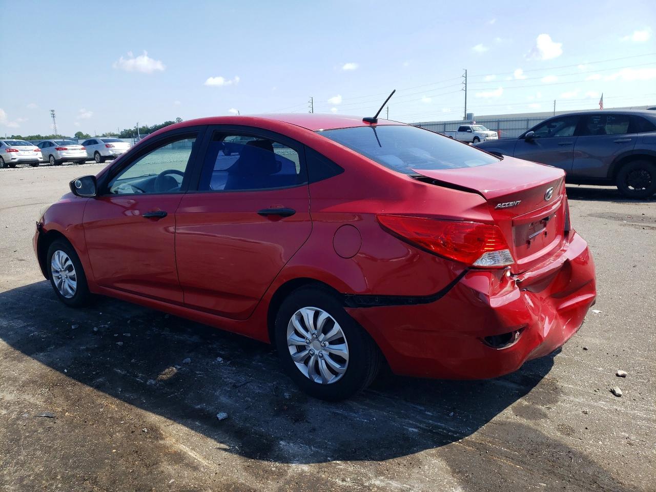 2013 Hyundai Accent Gls Red vin: KMHCT4AE5DU271863