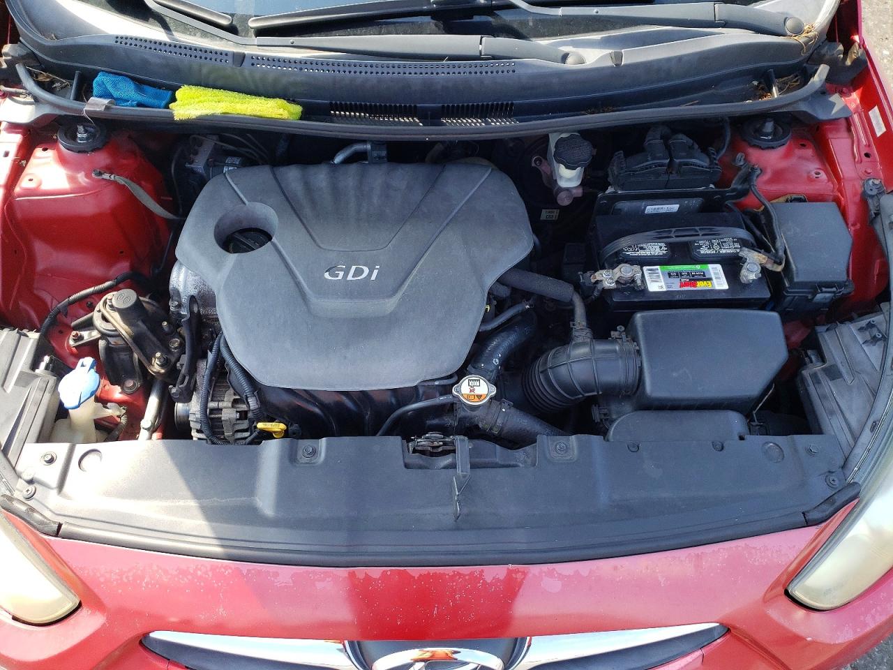 2013 Hyundai Accent Gls Red vin: KMHCT4AE5DU271863