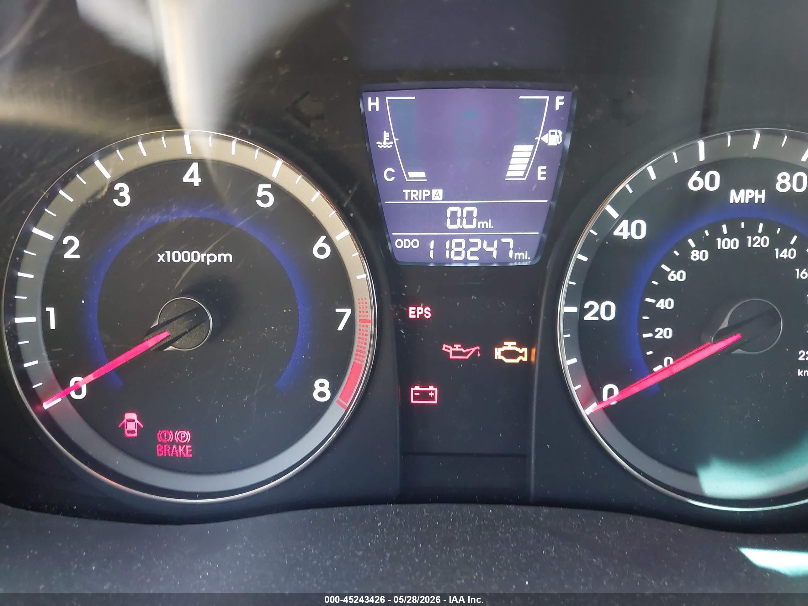 2013 Hyundai Accent Gls Blue vin: KMHCT4AE5DU281972
