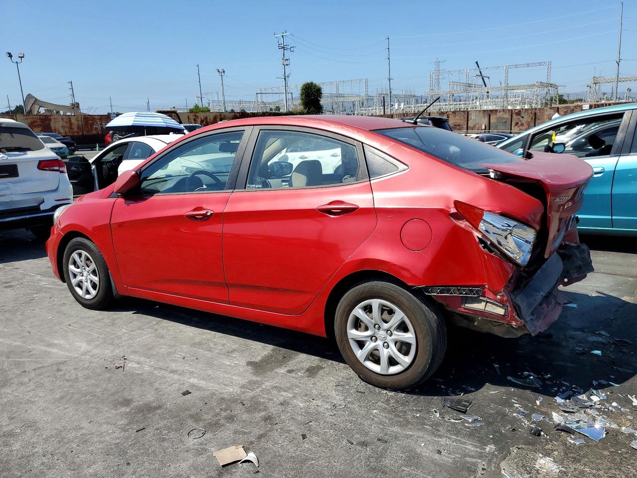 2013 Hyundai Accent Gls Red vin: KMHCT4AE5DU334878