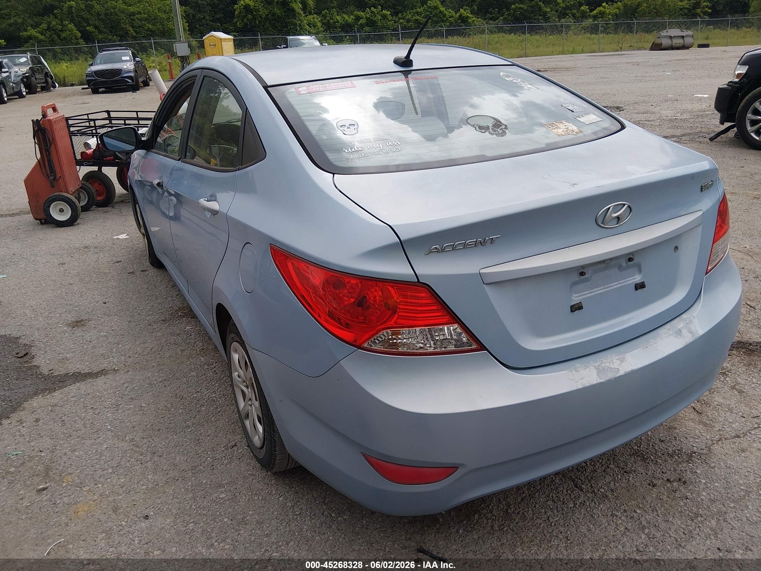 2013 Hyundai Accent Gls Синий vin: KMHCT4AE5DU456253
