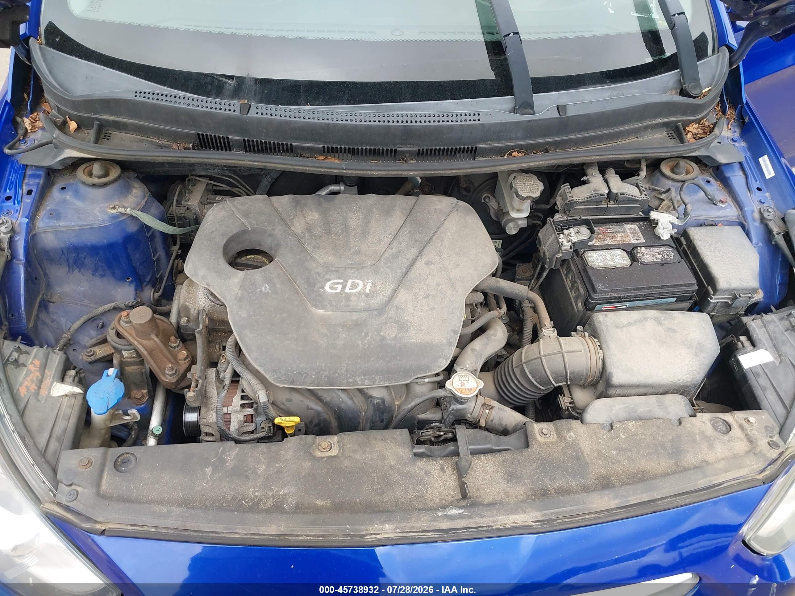 2013 Hyundai Accent Gls Синий vin: KMHCT4AE5DU469472