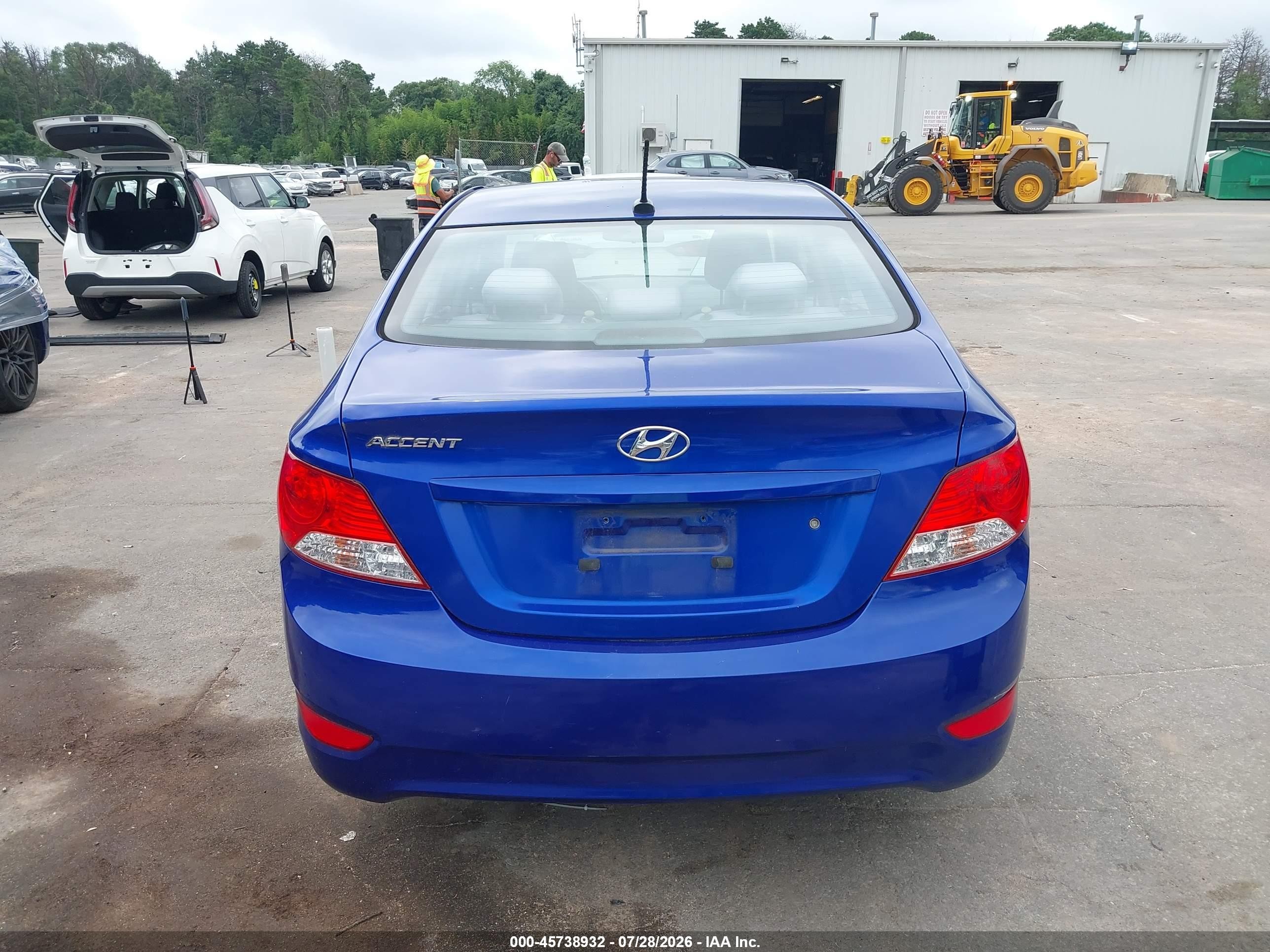 2013 Hyundai Accent Gls Синий vin: KMHCT4AE5DU469472