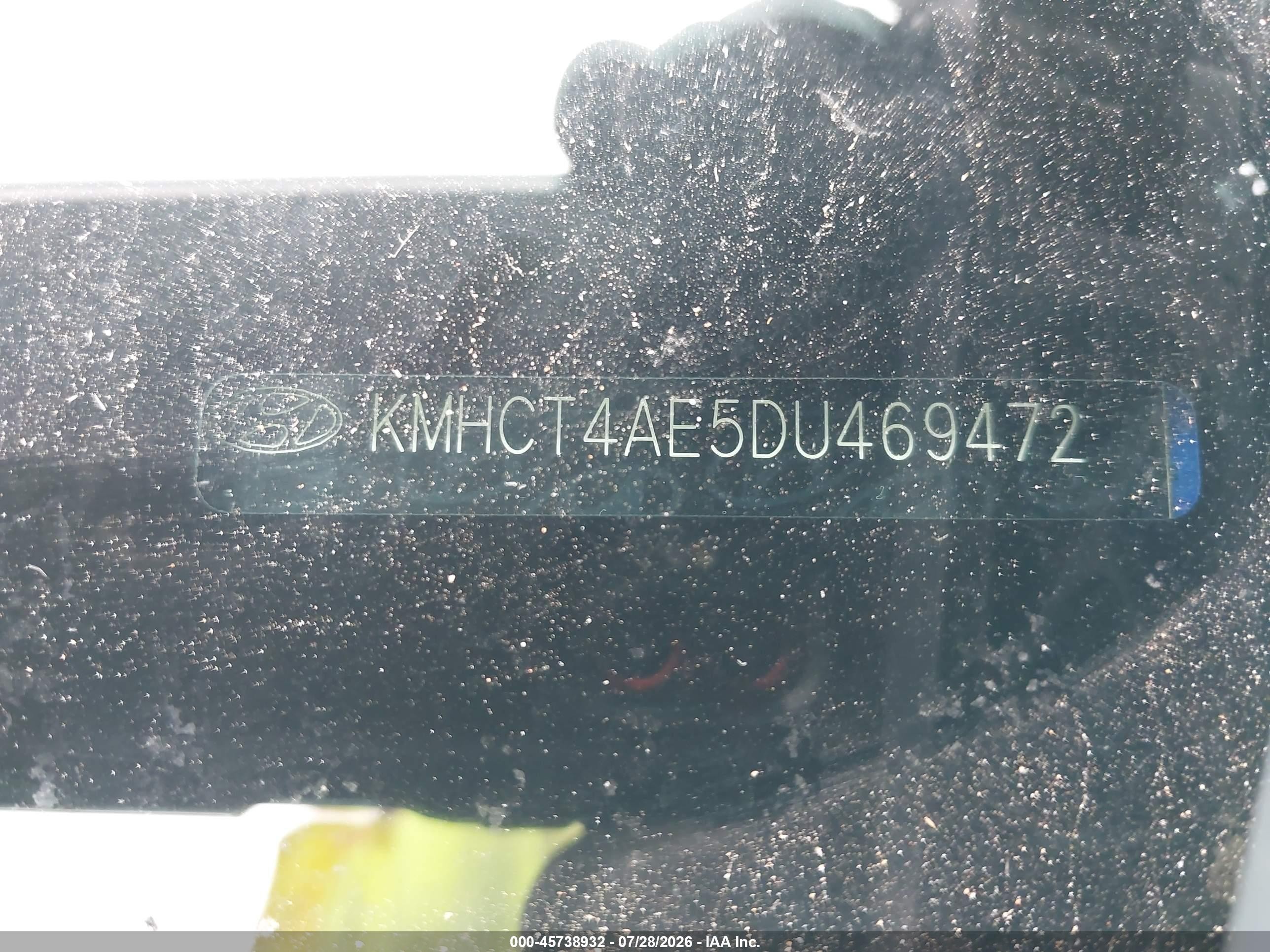 2013 Hyundai Accent Gls Синий vin: KMHCT4AE5DU469472