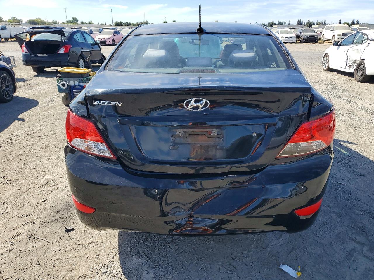 2013 Hyundai Accent Gls Black vin: KMHCT4AE5DU472386