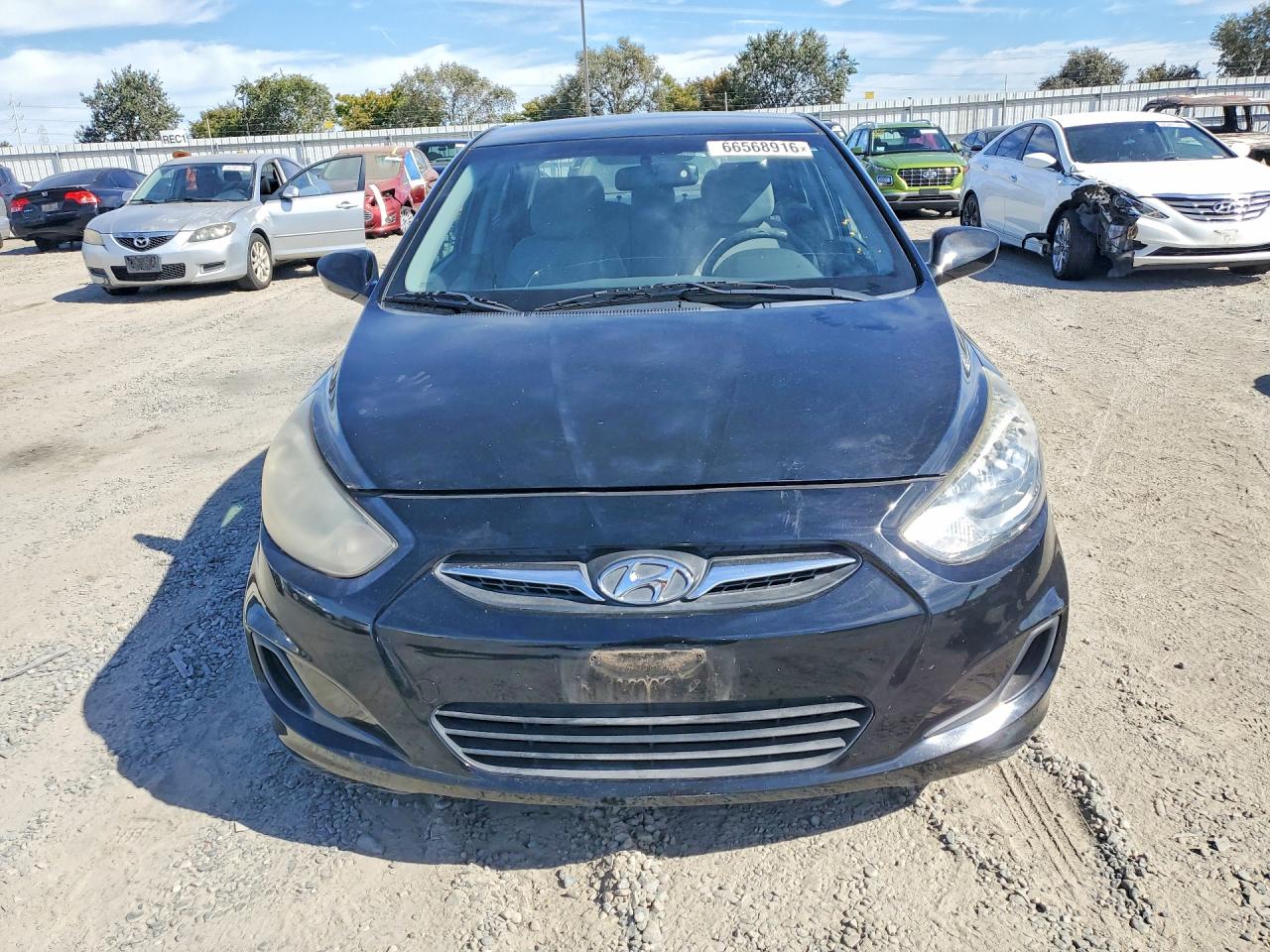 2013 Hyundai Accent Gls Black vin: KMHCT4AE5DU472386