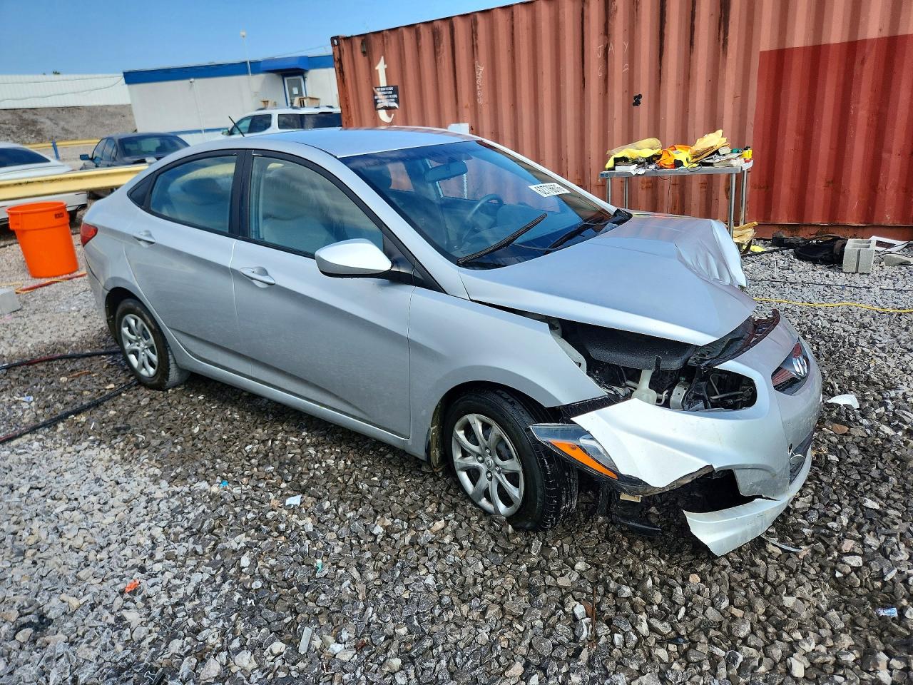 2013 Hyundai Accent Gls Серебряный vin: KMHCT4AE5DU518847