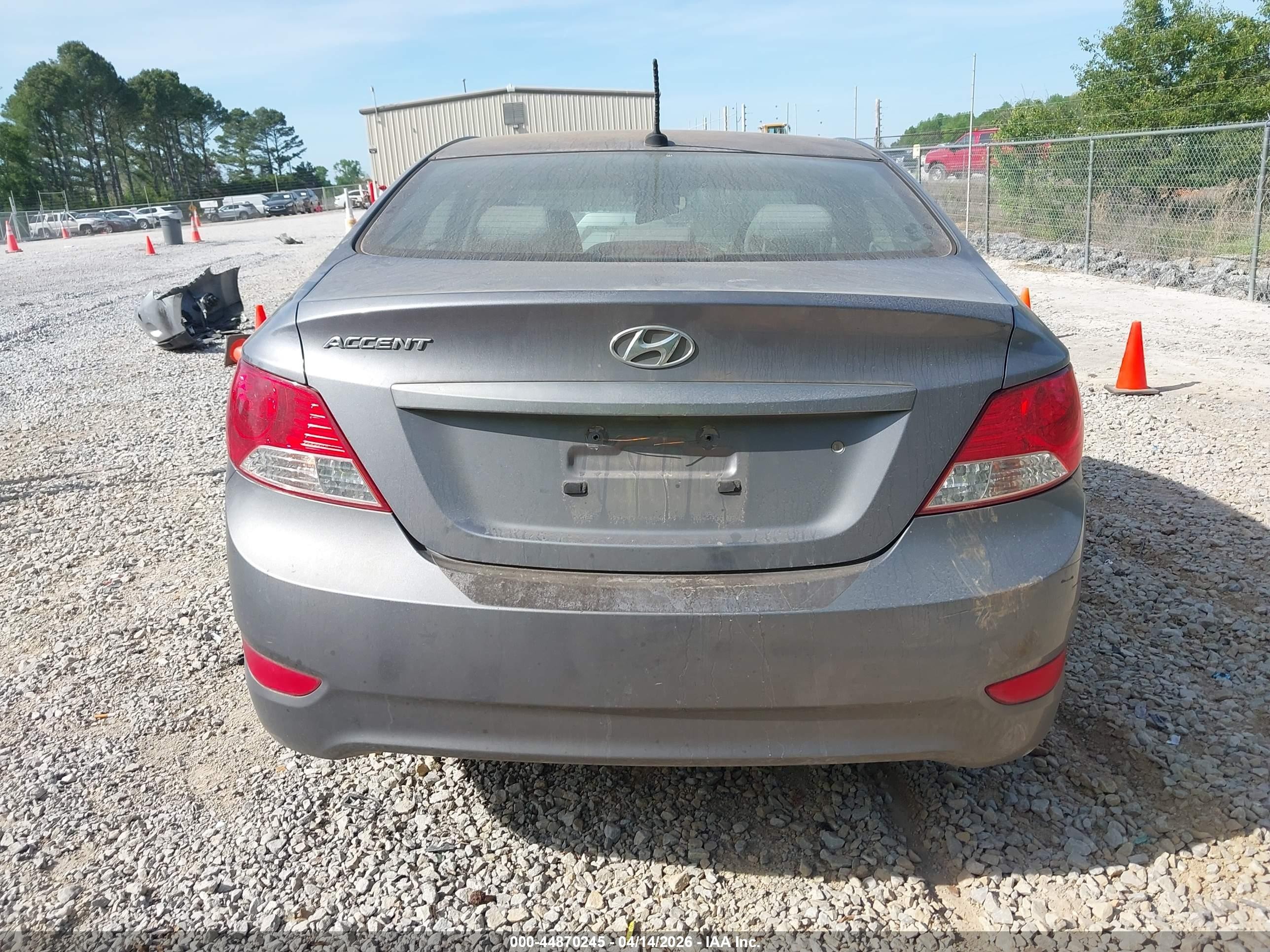 2013 Hyundai Accent Gls Серый vin: KMHCT4AE5DU577929