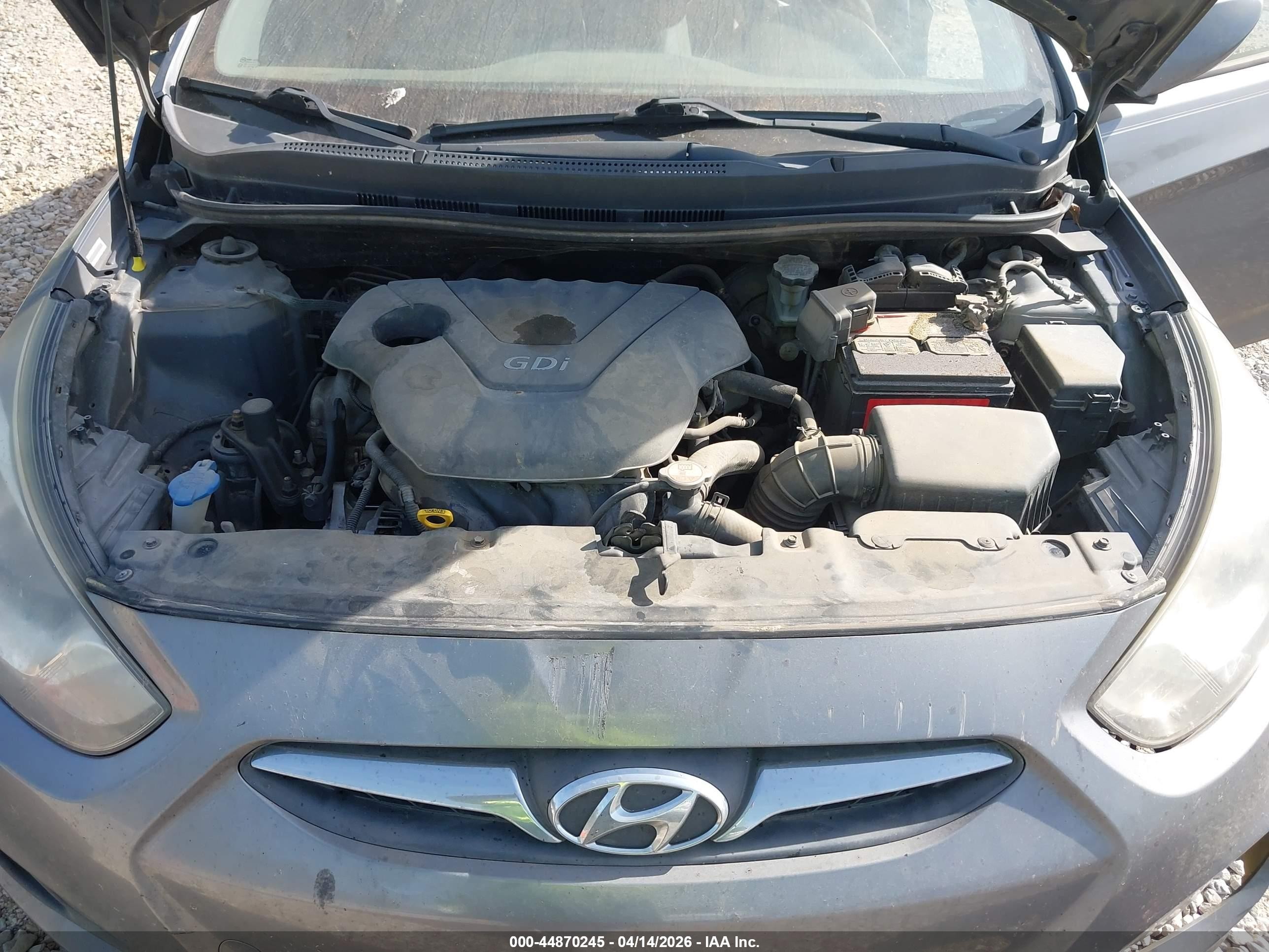 2013 Hyundai Accent Gls Серый vin: KMHCT4AE5DU577929