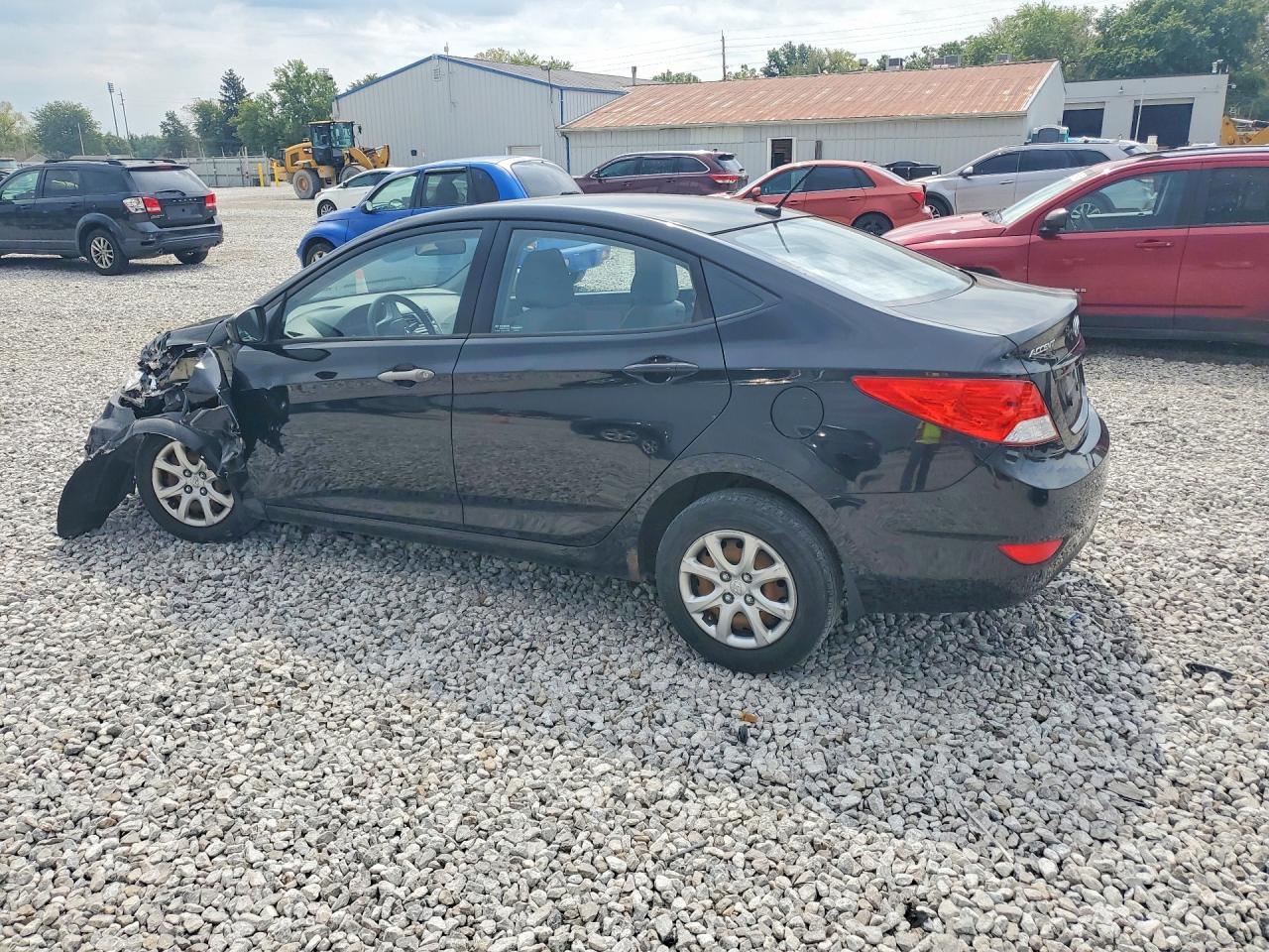 2013 Hyundai Accent Gls Black vin: KMHCT4AE5DU580426