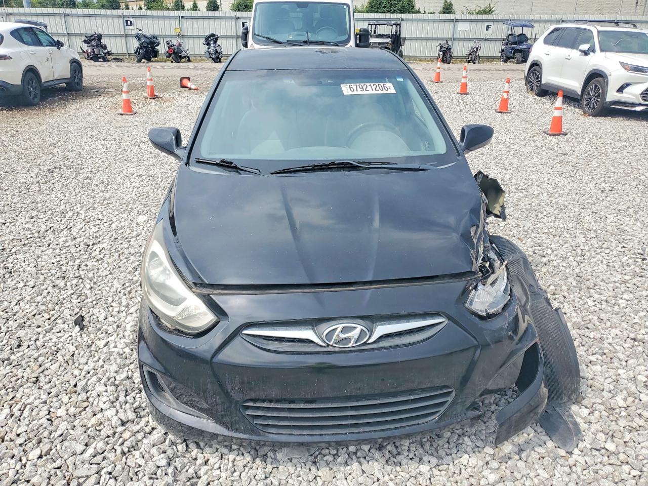 2013 Hyundai Accent Gls Black vin: KMHCT4AE5DU580426