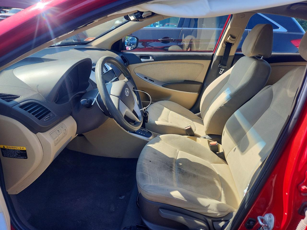 2013 Hyundai Accent Gls Red vin: KMHCT4AE5DU586209