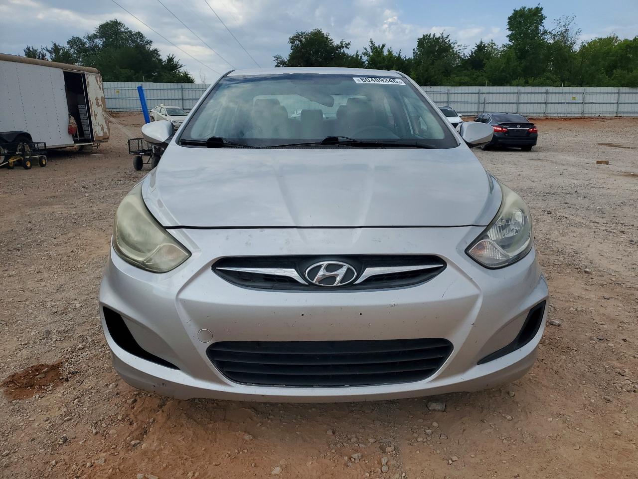 2014 Hyundai Accent Gls Silver vin: KMHCT4AE5EU608629