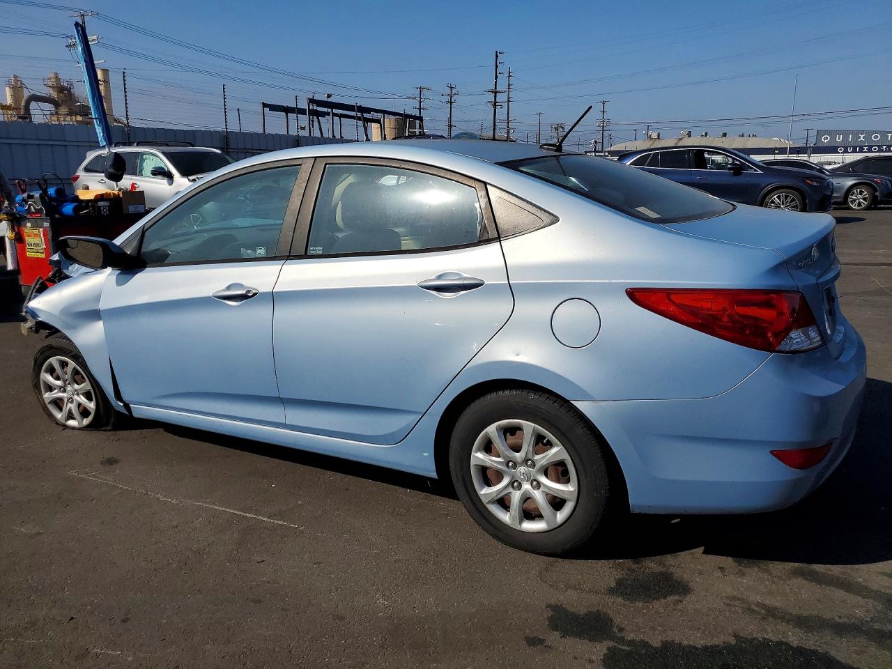 2014 Hyundai Accent Gls Blue vin: KMHCT4AE5EU640285