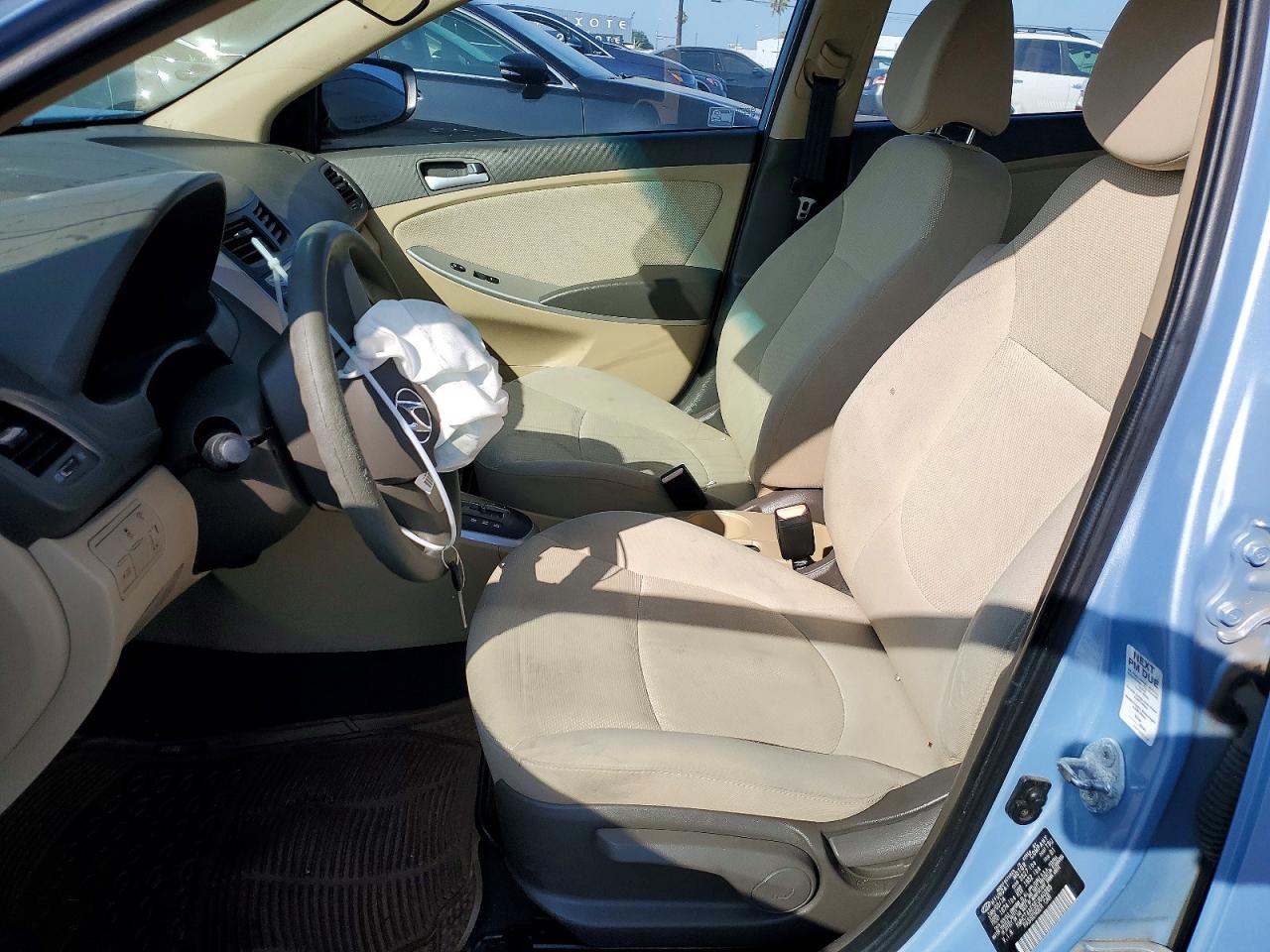 2014 Hyundai Accent Gls Blue vin: KMHCT4AE5EU640285