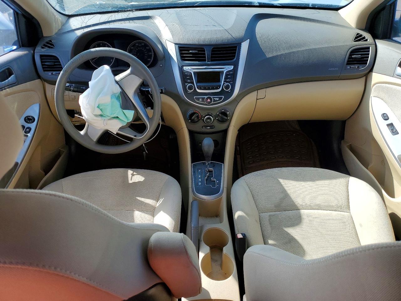 2014 Hyundai Accent Gls Blue vin: KMHCT4AE5EU640285