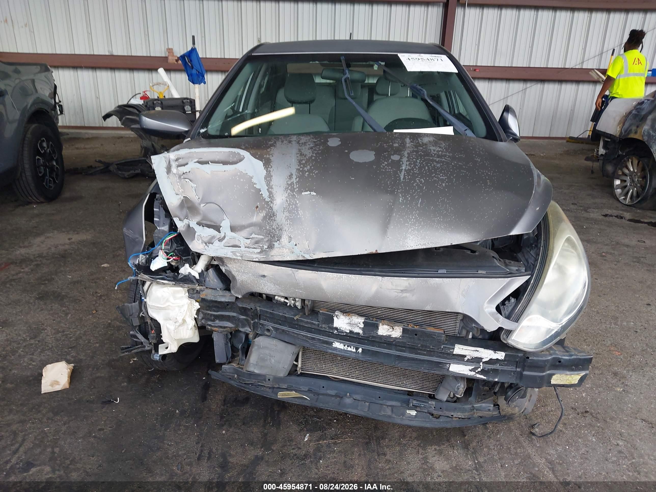 2014 Hyundai Accent Gls Gray vin: KMHCT4AE5EU664120