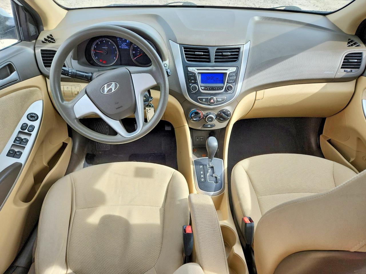 2014 Hyundai Accent Gls White vin: KMHCT4AE5EU713977
