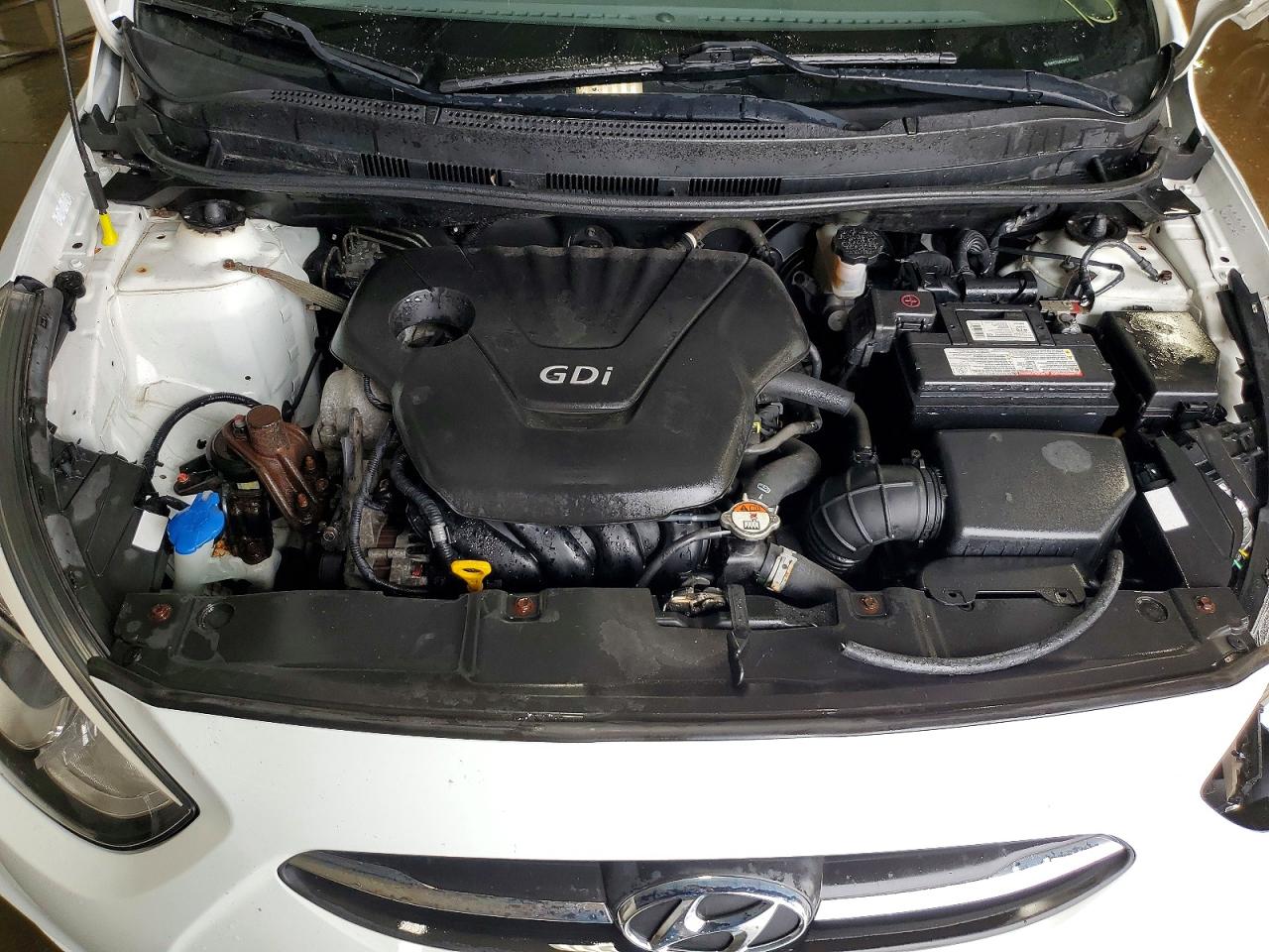 2015 Hyundai Accent Gls White vin: KMHCT4AE5FU799406