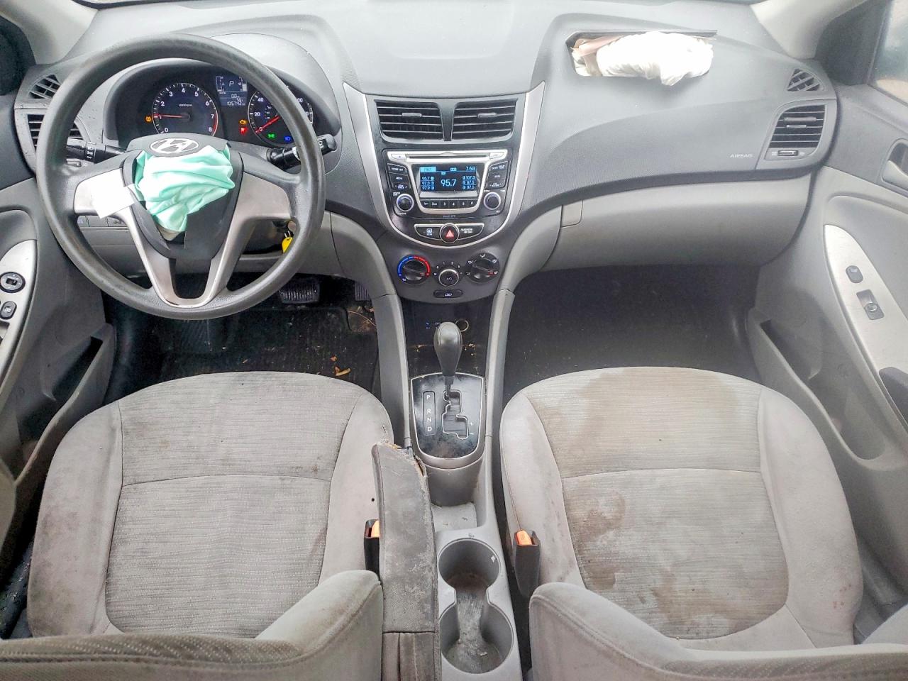 2015 Hyundai Accent Gls Black vin: KMHCT4AE5FU853786