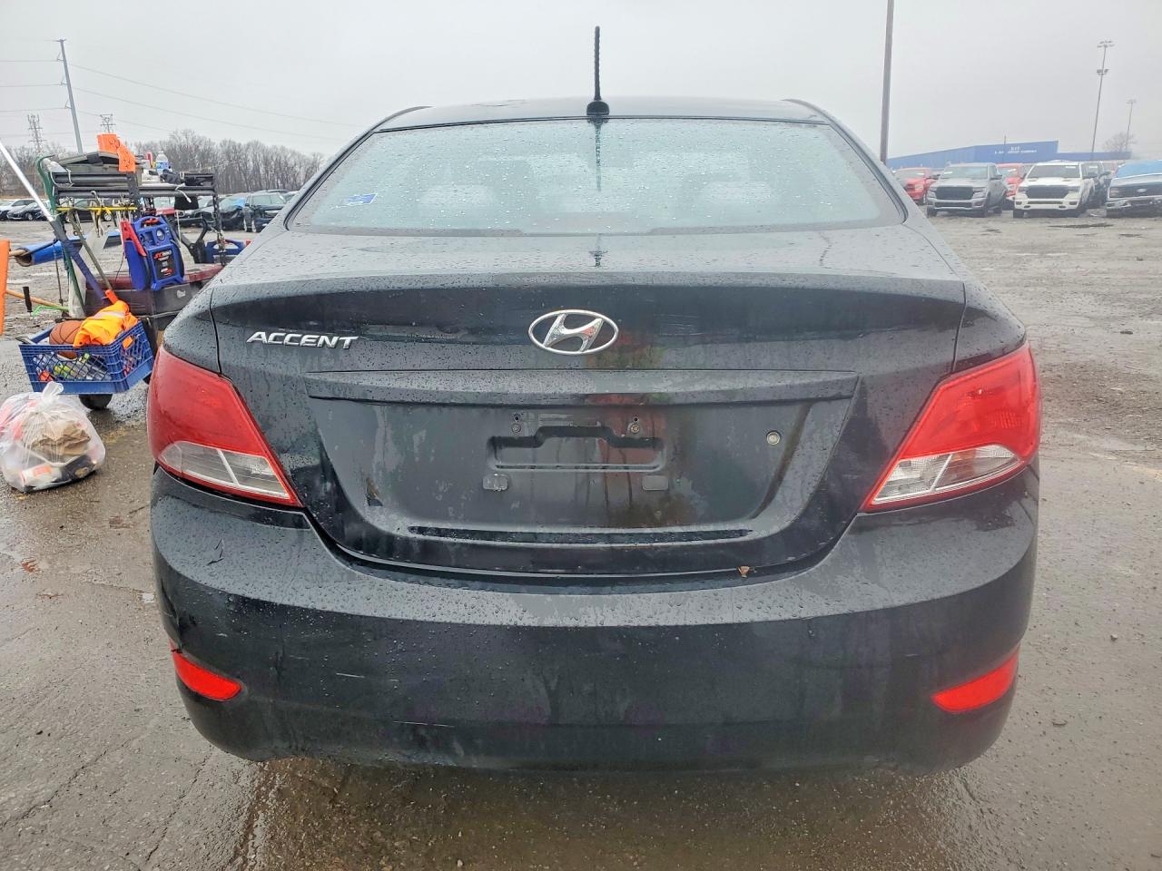 2015 Hyundai Accent Gls Black vin: KMHCT4AE5FU853786