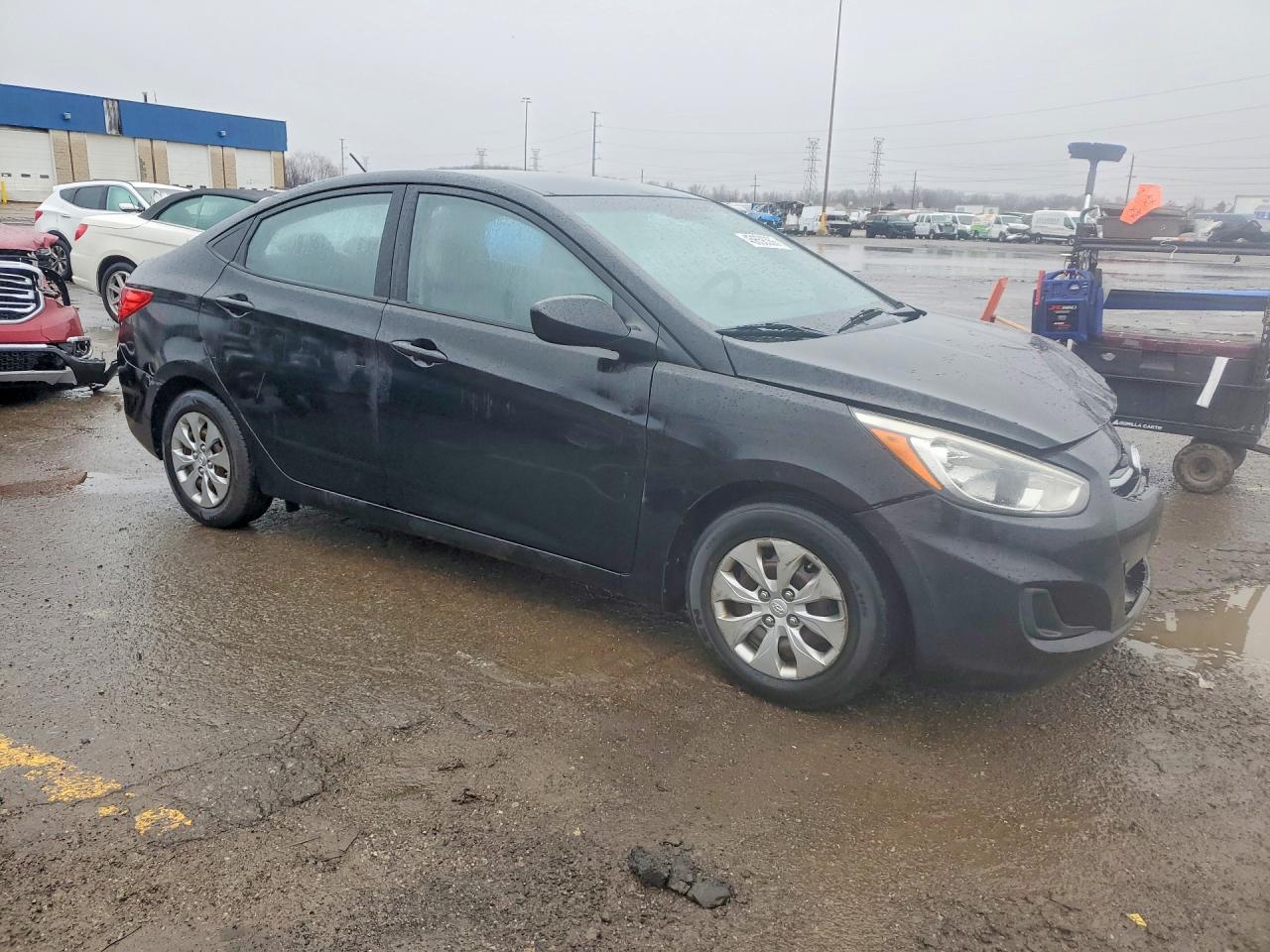 2015 Hyundai Accent Gls Black vin: KMHCT4AE5FU853786