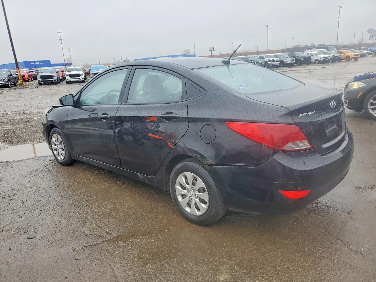 2015 Hyundai Accent Gls Black vin: KMHCT4AE5FU853786