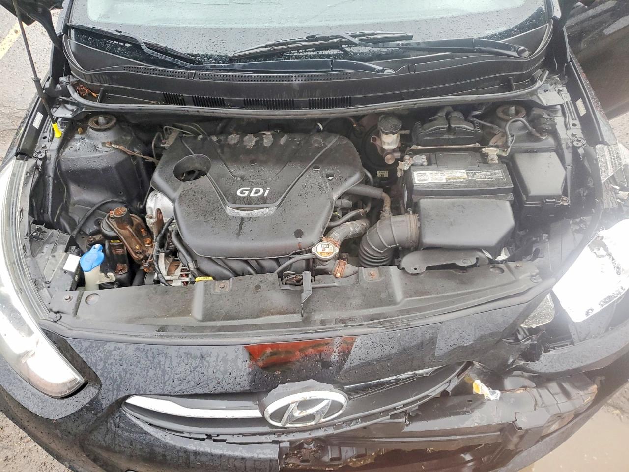 2015 Hyundai Accent Gls Black vin: KMHCT4AE5FU853786