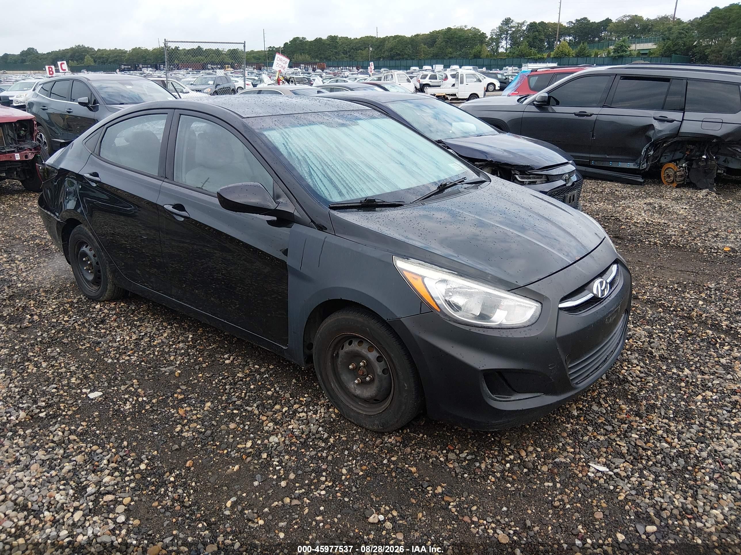 2015 Hyundai Accent Gls Black vin: KMHCT4AE5FU871219