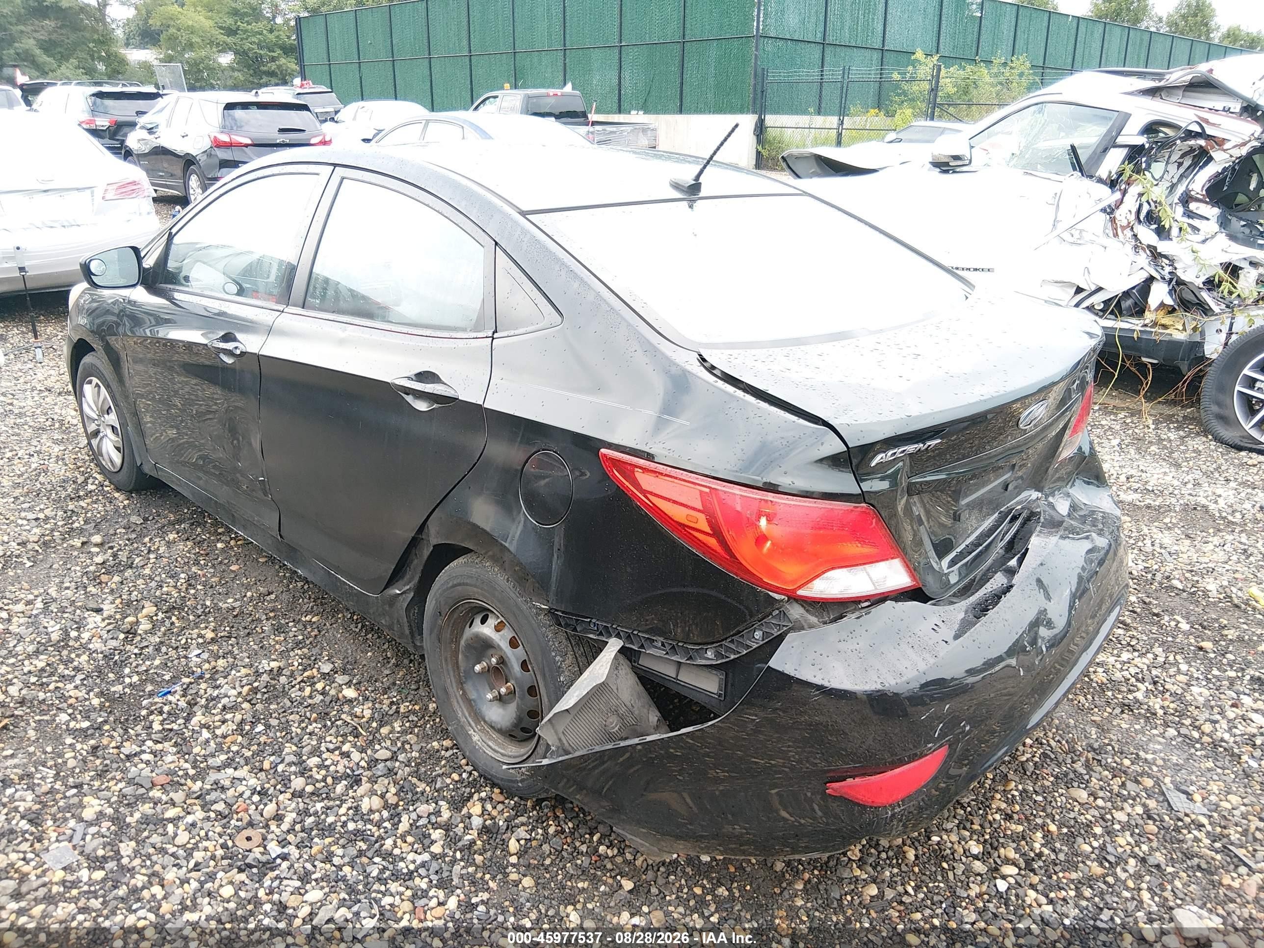 2015 Hyundai Accent Gls Black vin: KMHCT4AE5FU871219