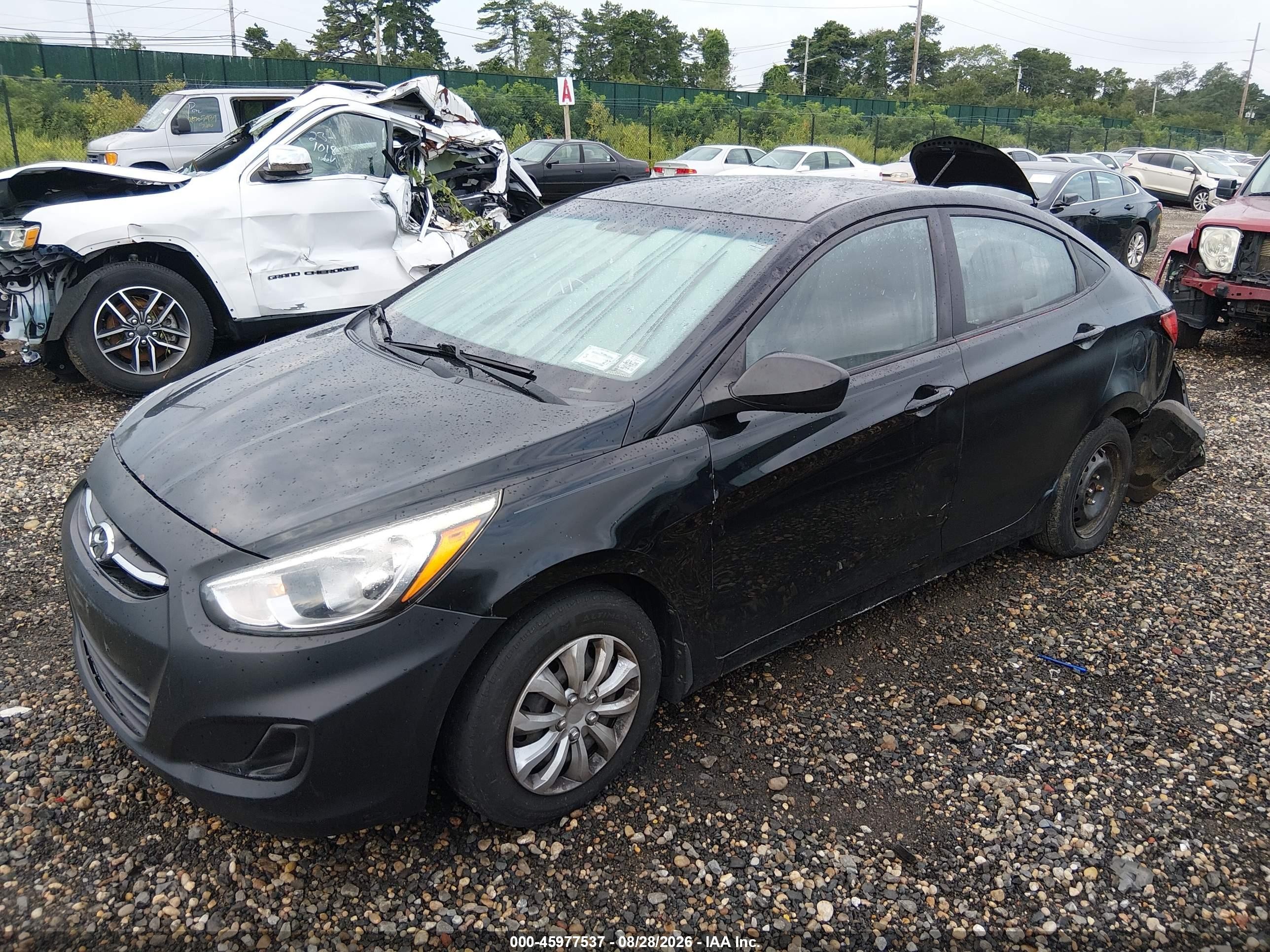 2015 Hyundai Accent Gls Black vin: KMHCT4AE5FU871219