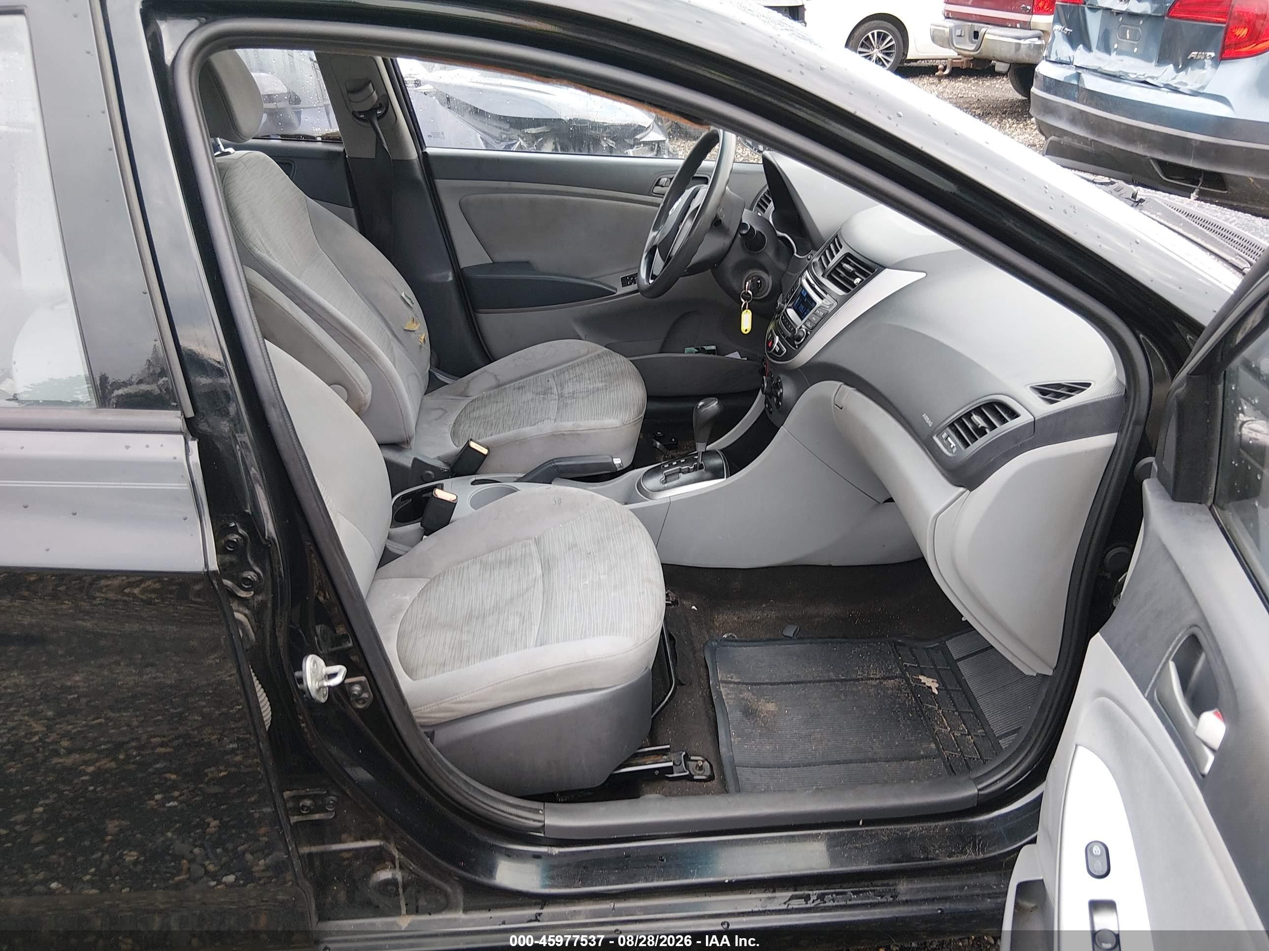 2015 Hyundai Accent Gls Black vin: KMHCT4AE5FU871219