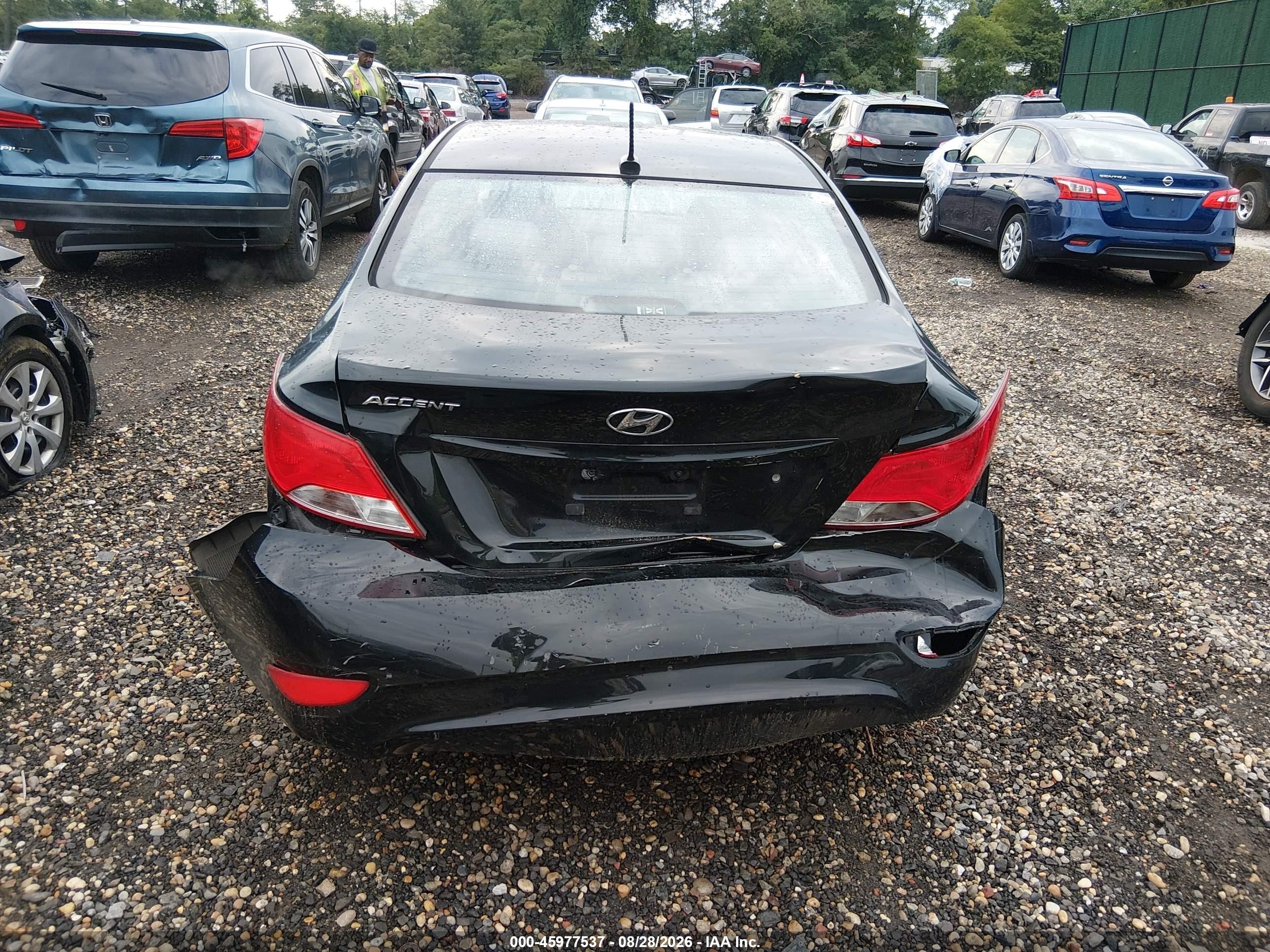 2015 Hyundai Accent Gls Black vin: KMHCT4AE5FU871219