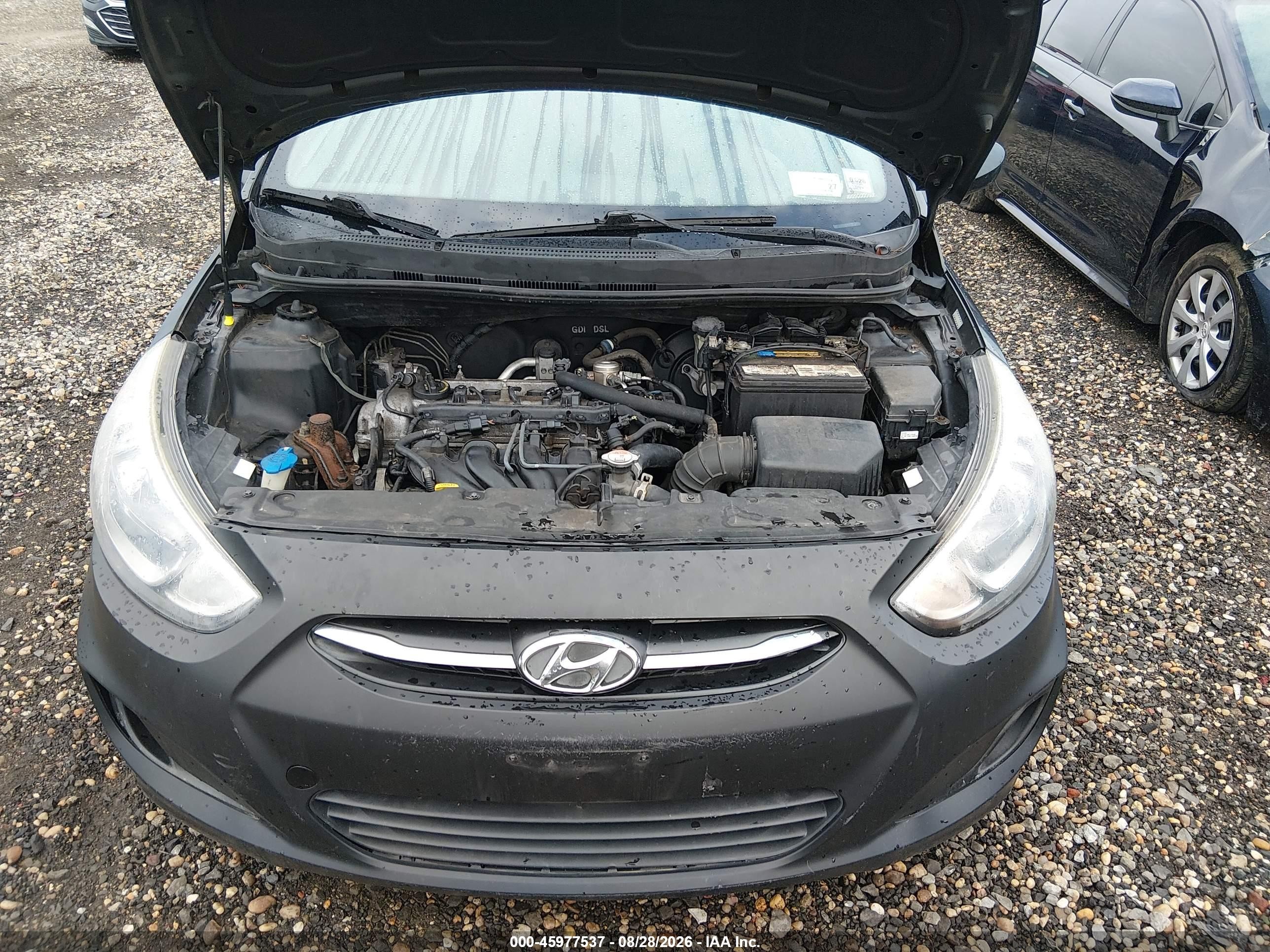 2015 Hyundai Accent Gls Black vin: KMHCT4AE5FU871219