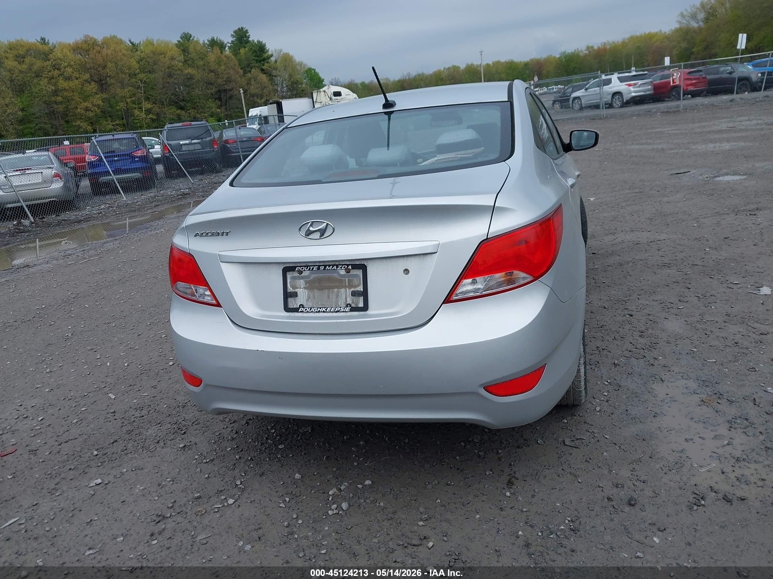2015 Hyundai Accent Gls Silver vin: KMHCT4AE5FU878753