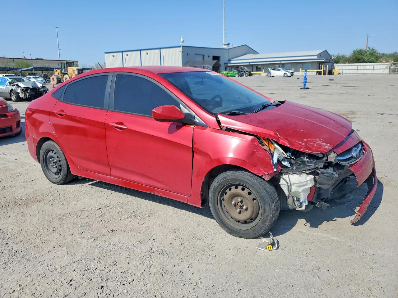 2015 Hyundai Accent Gls Red vin: KMHCT4AE5FU882592