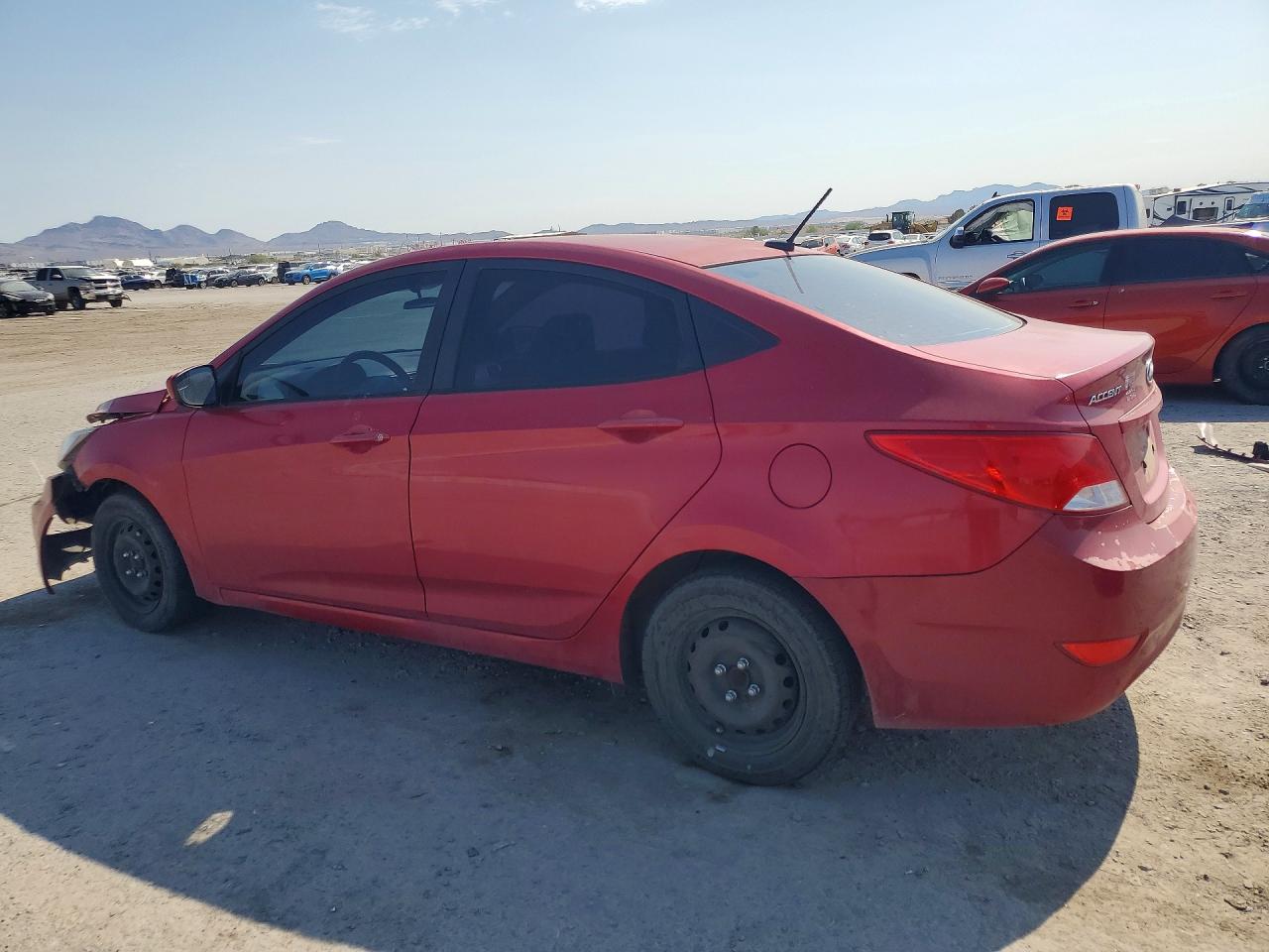 2015 Hyundai Accent Gls Red vin: KMHCT4AE5FU882592