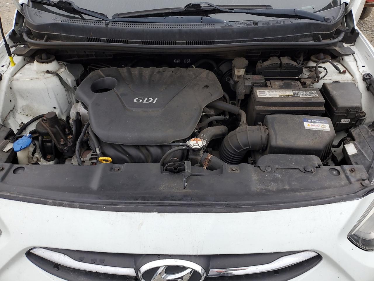 2015 Hyundai Accent Gls White vin: KMHCT4AE5FU884777
