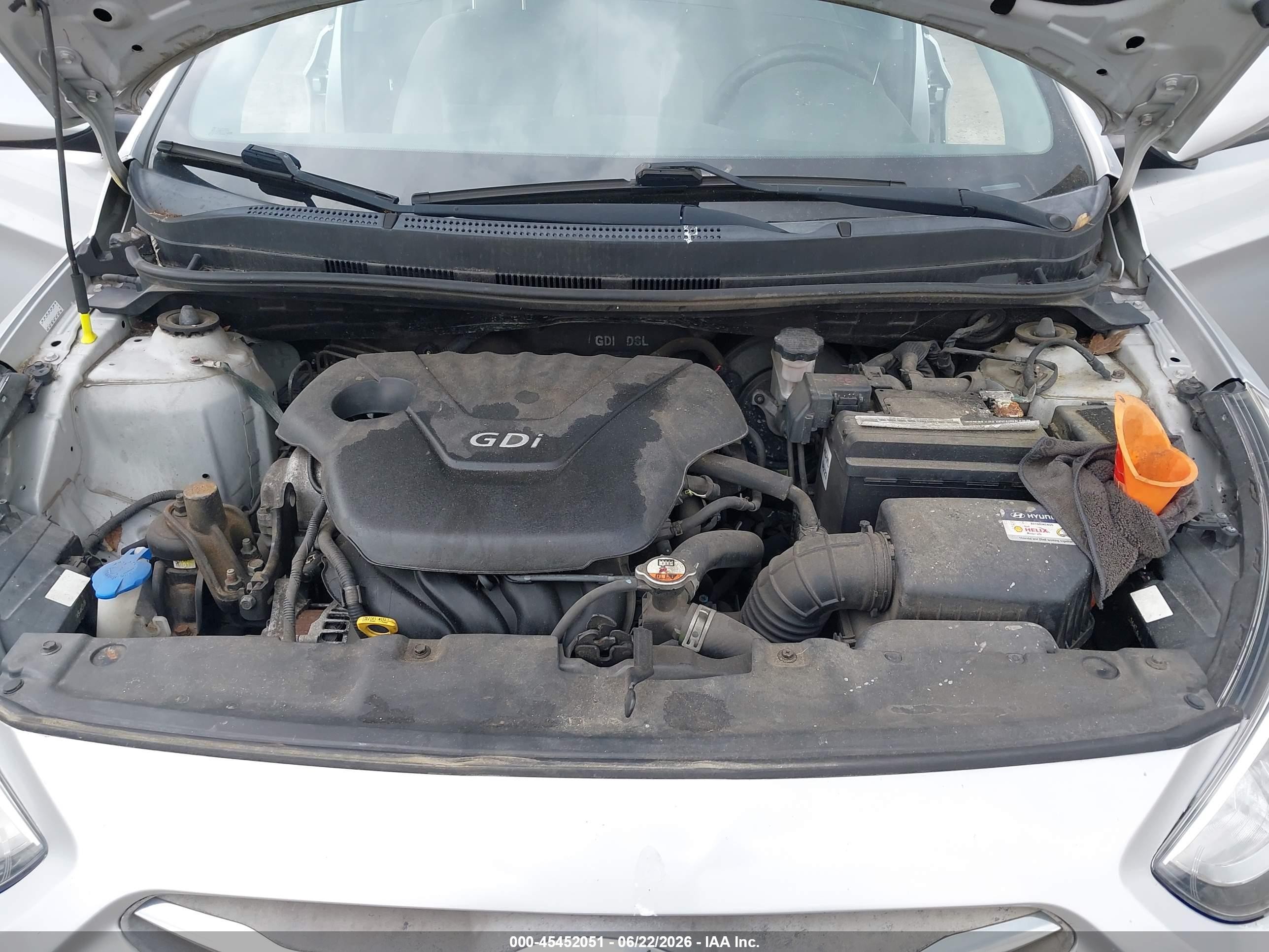 2015 Hyundai Accent Gls Silver vin: KMHCT4AE5FU923125