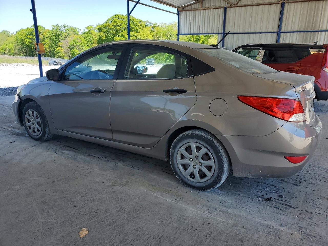 2012 Hyundai Accent Gls Gray vin: KMHCT4AE6CU065661