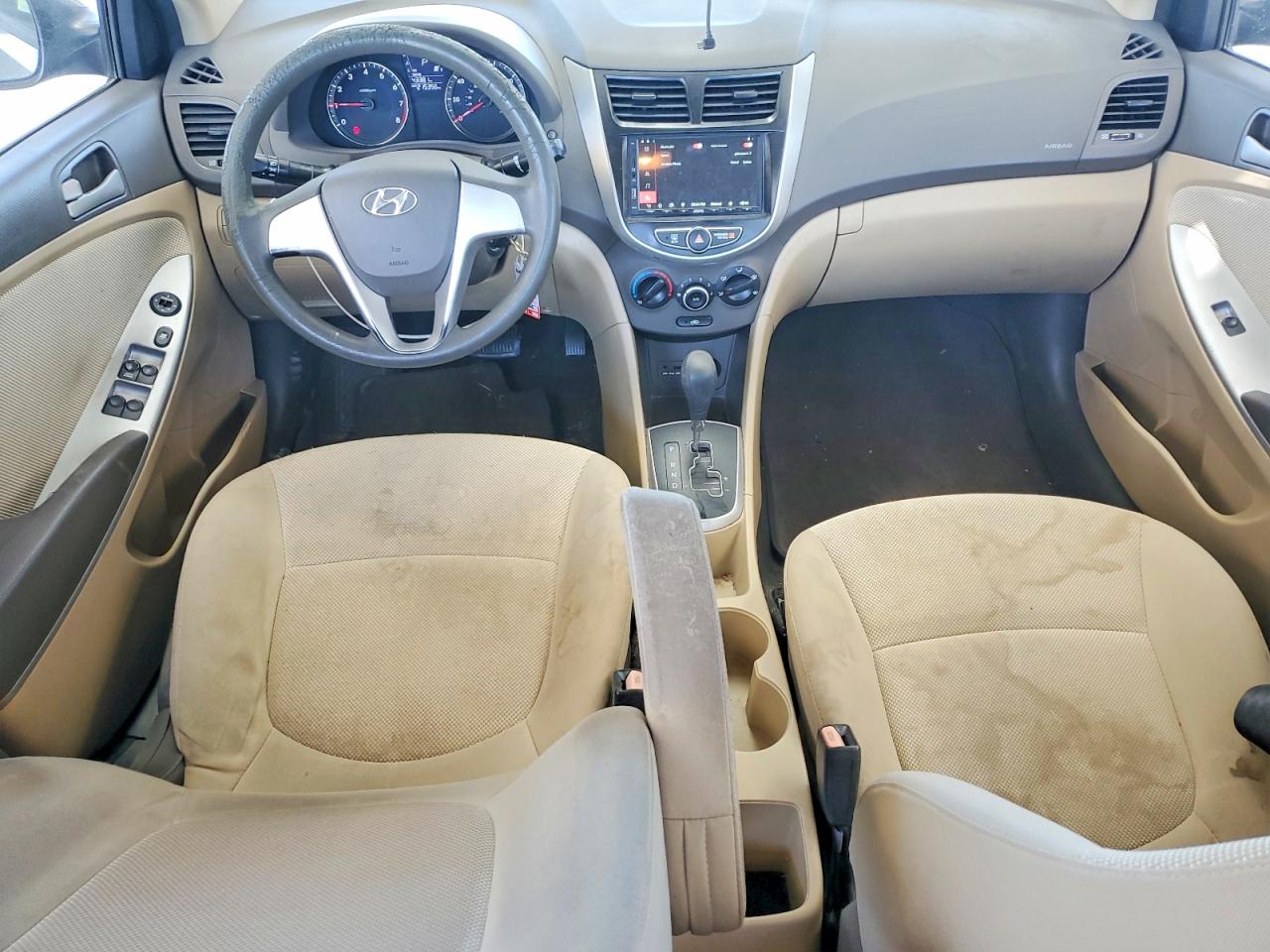 2012 Hyundai Accent Gls Gray vin: KMHCT4AE6CU065661