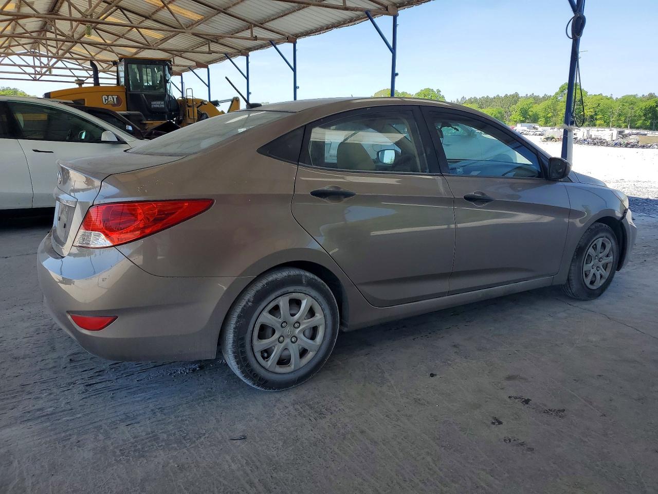 2012 Hyundai Accent Gls Gray vin: KMHCT4AE6CU065661