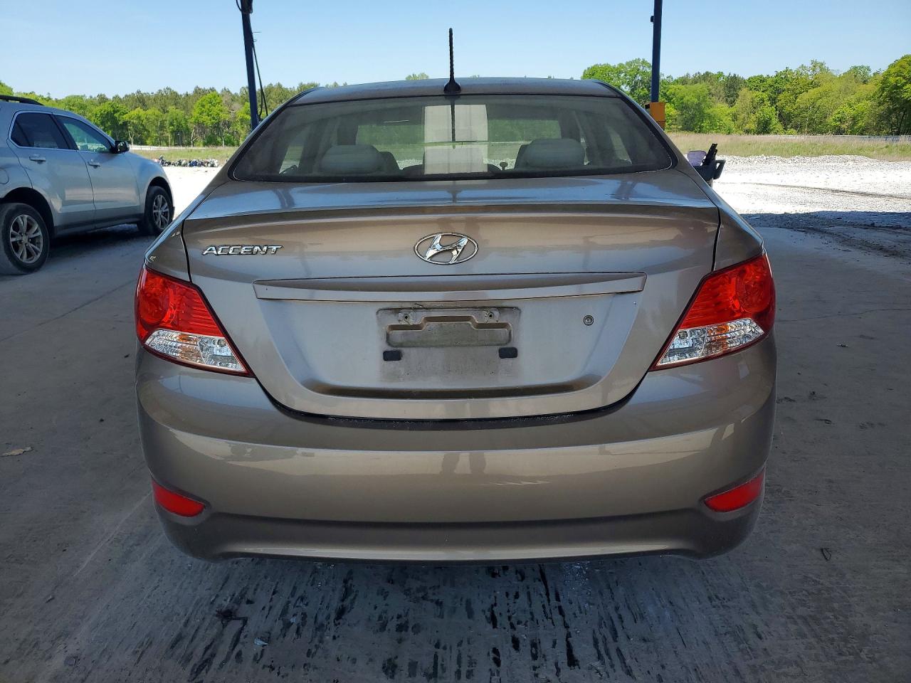 2012 Hyundai Accent Gls Gray vin: KMHCT4AE6CU065661