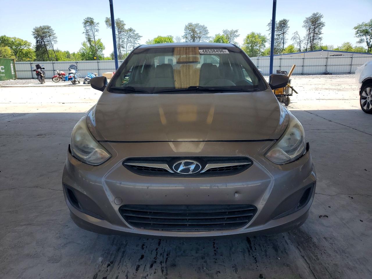 2012 Hyundai Accent Gls Gray vin: KMHCT4AE6CU065661