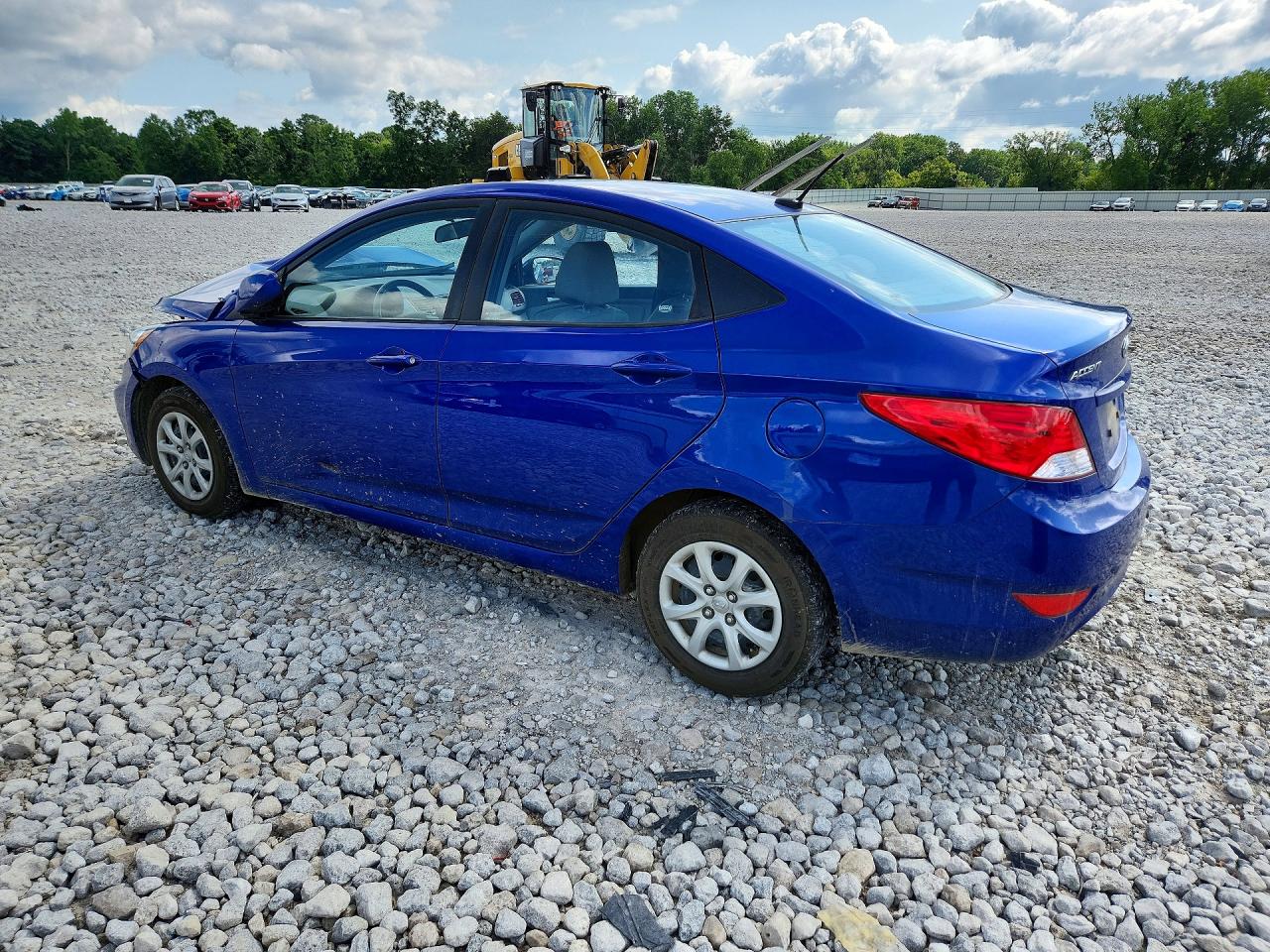 2012 Hyundai Accent Gls Blue vin: KMHCT4AE6CU184133