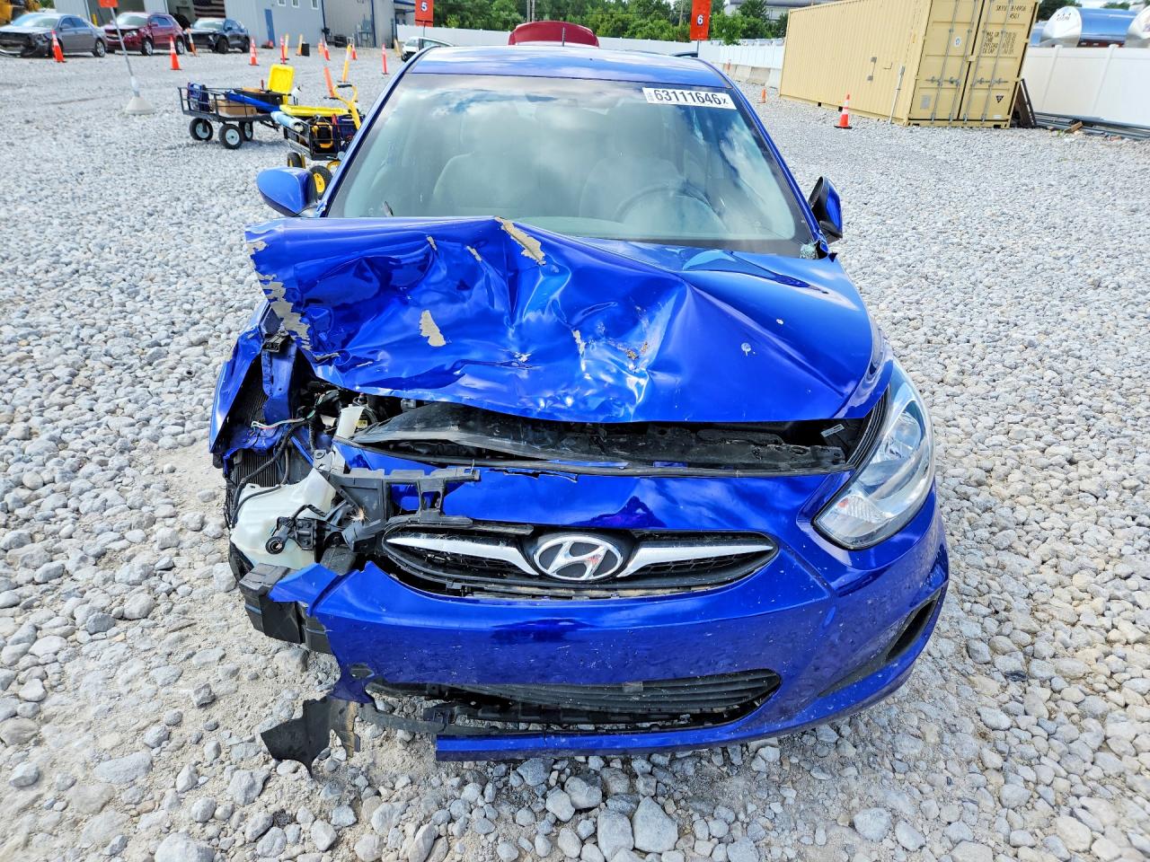 2012 Hyundai Accent Gls Blue vin: KMHCT4AE6CU184133