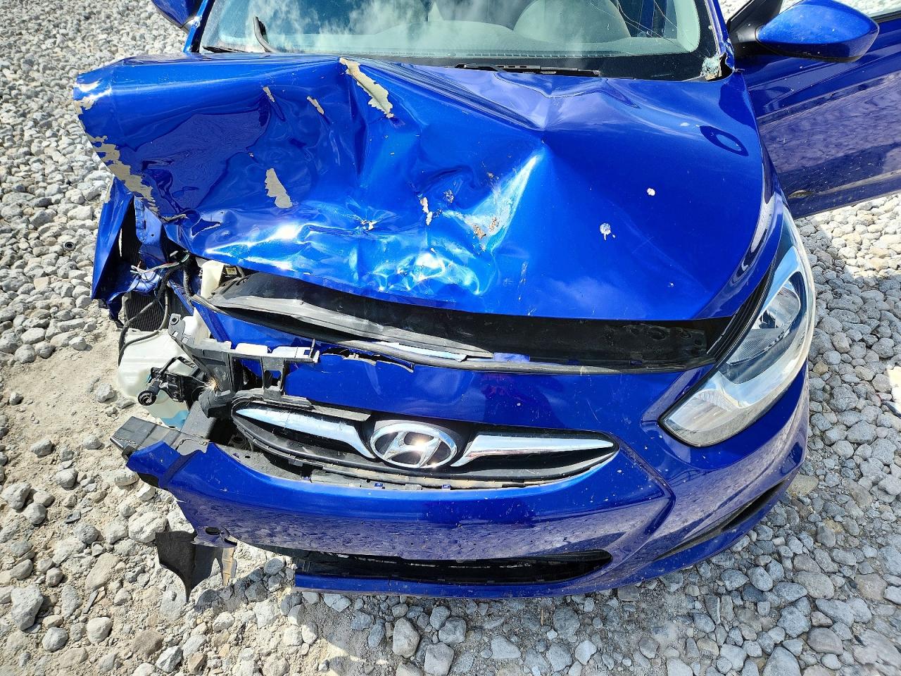 2012 Hyundai Accent Gls Blue vin: KMHCT4AE6CU184133