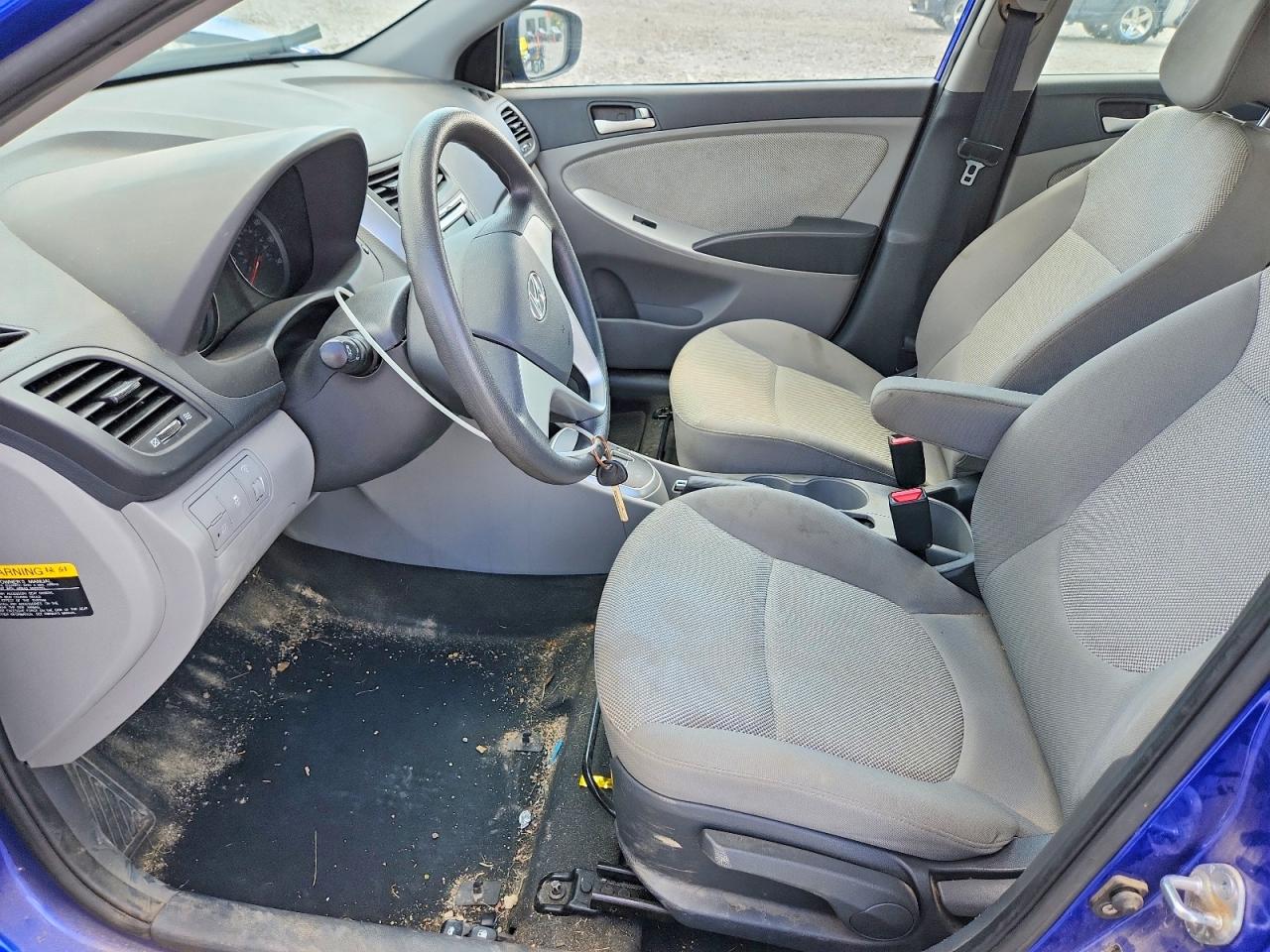 2012 Hyundai Accent Gls Blue vin: KMHCT4AE6CU184133