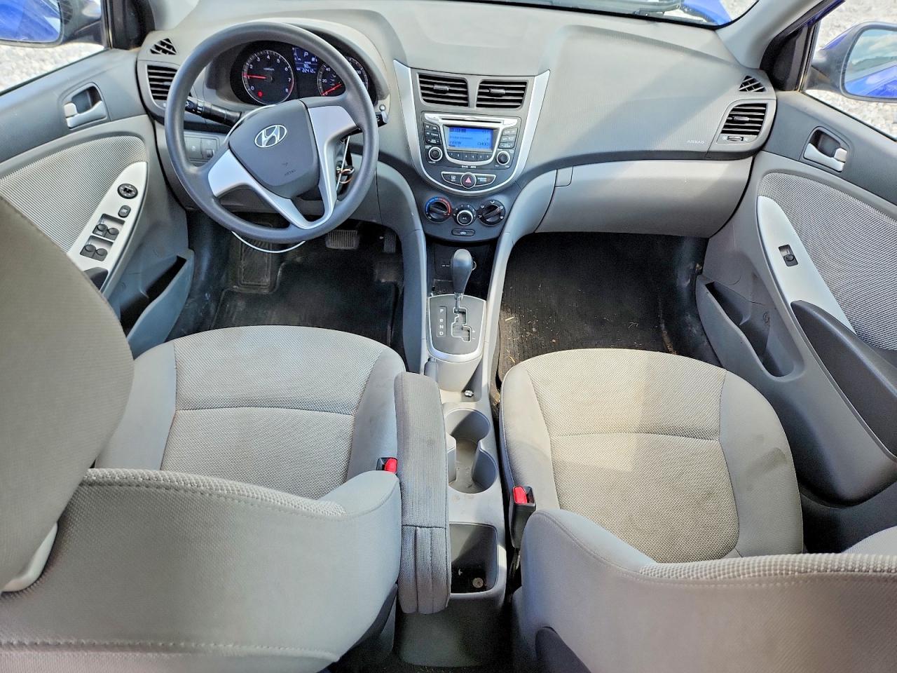 2012 Hyundai Accent Gls Blue vin: KMHCT4AE6CU184133